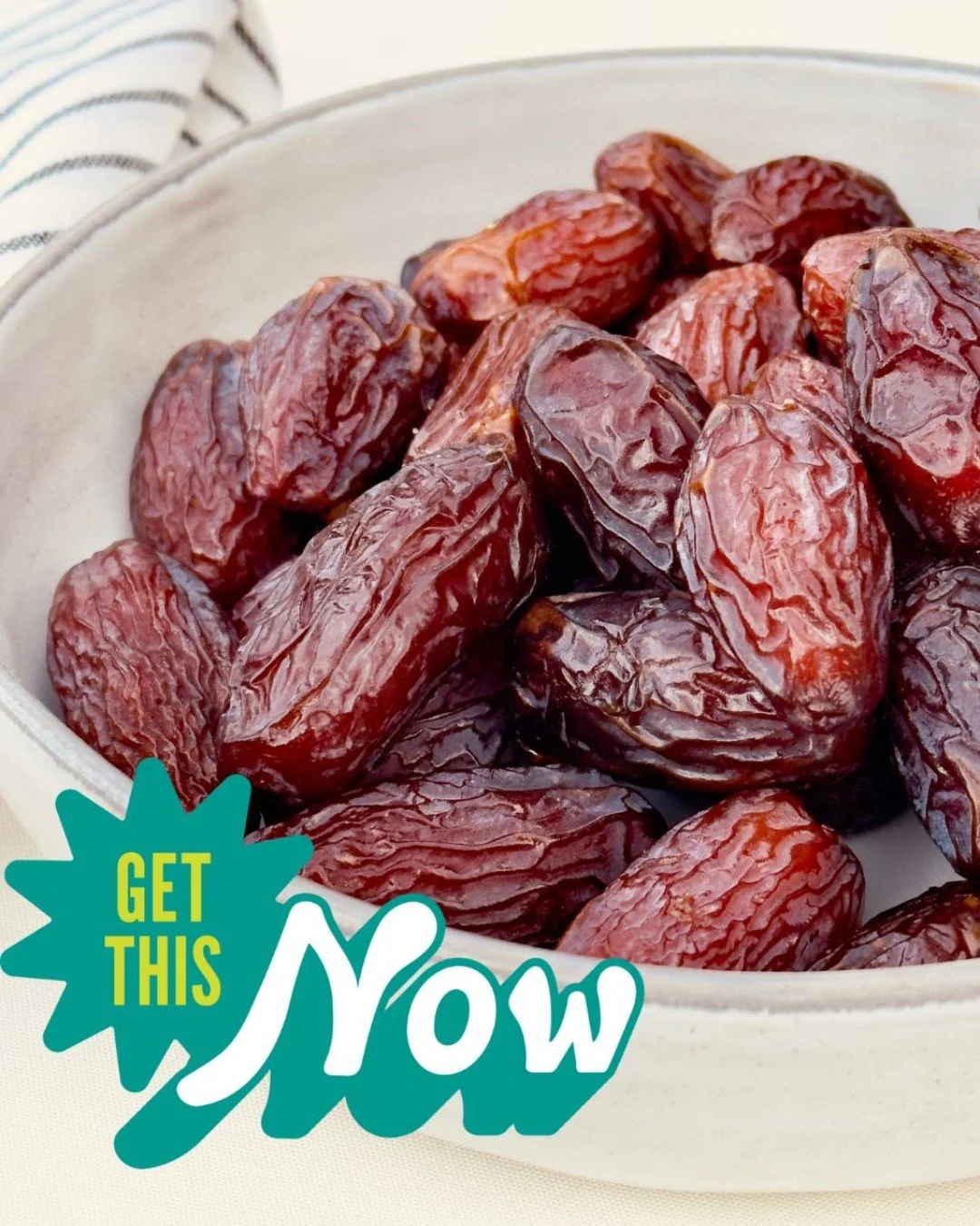 The time is right to stock up on this sweet and sticky treat! 🌴Dates are a must during Ramadan, which starts on February 17th, but who could argue with them wrapped in bacon as part of a Super Bowl spread? Or for some tasty word play on Valentine's 