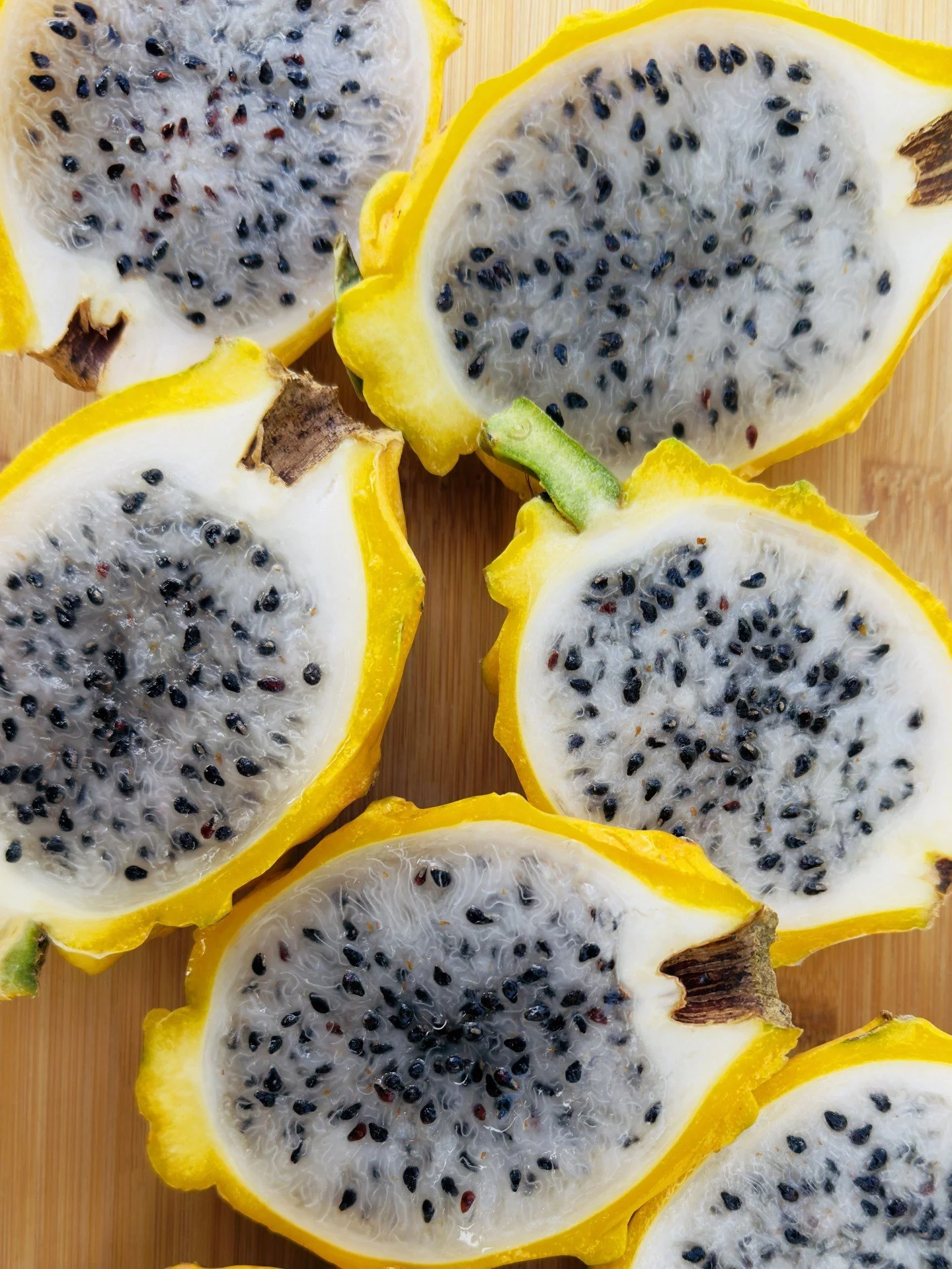 Time to fireproof those tropical displays&mdash;organic Yellow Pitaya dragon fruit is arriving in droves. Smaller than its pink counterpart, the white flesh inside sweet, crisp and succulent. Shoppers looking for a boost of fiber, vitamin C and antio