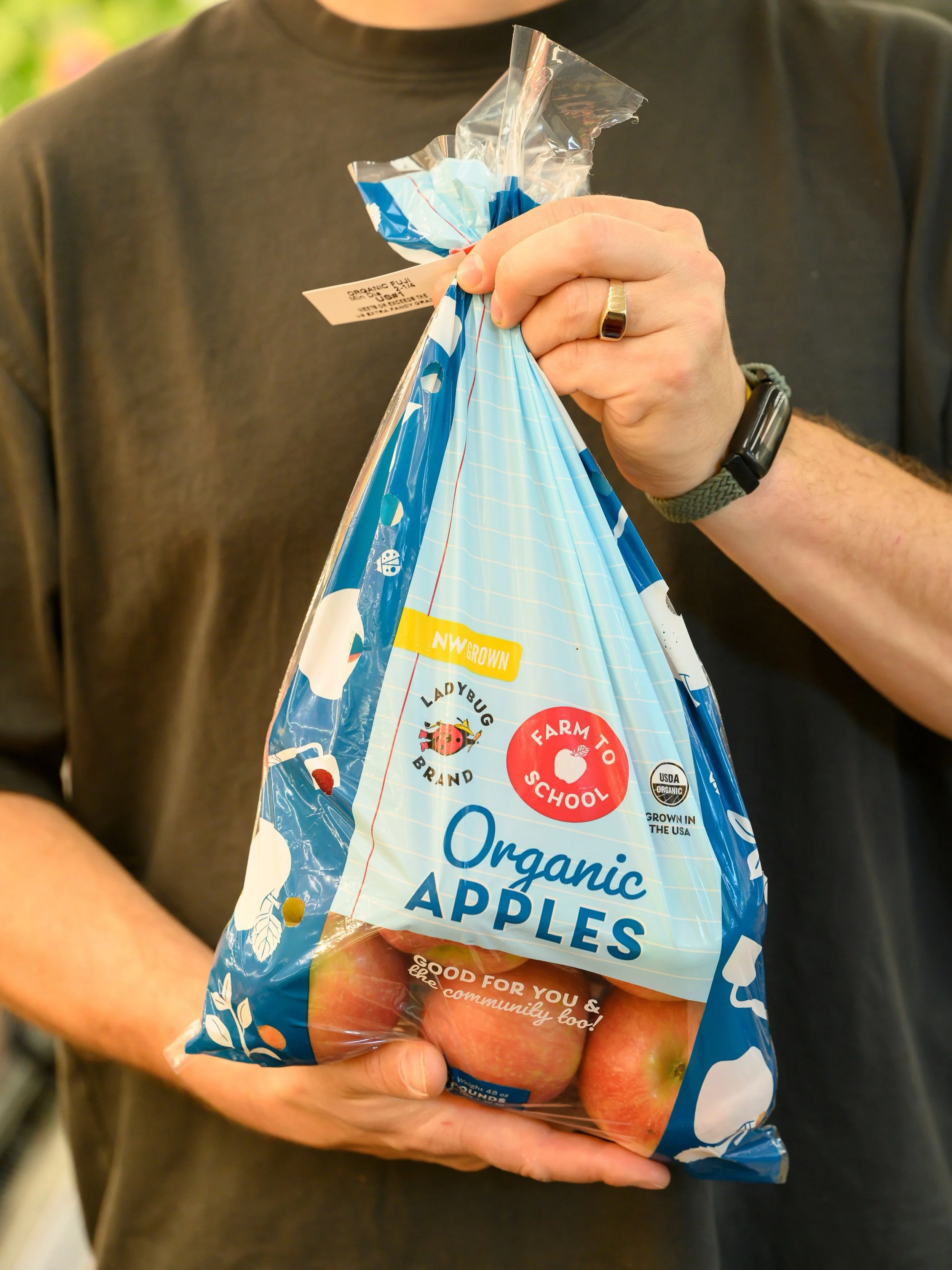 Supporting our schools is more important than ever right now.

Ladybug Brand organic Fuji apples don&rsquo;t just taste great; they help kids grow in the classroom, too. Every three pound bag of apples sold supports hands-on garden and food education