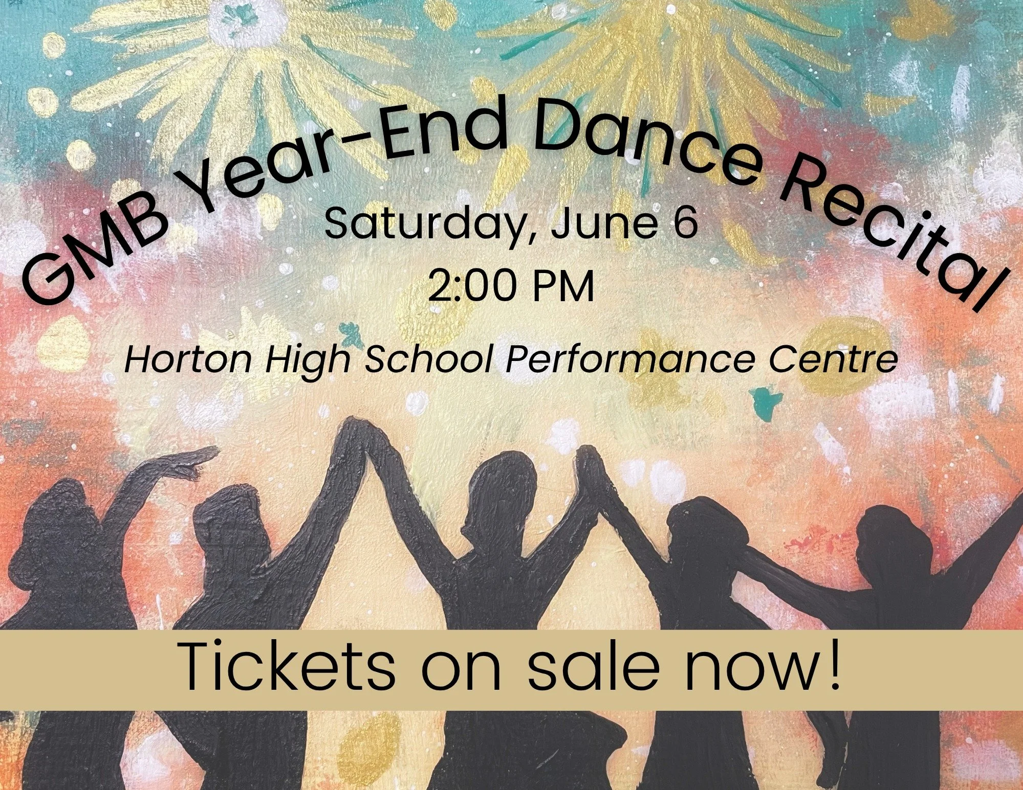 🤩 Tickets for GMB's Year-End Recital are on sale now! 

Available online only. Get yours here &darr;

https://www.eventbrite.ca/e/gmb-dance-year-end-recital-2026-tickets-1987836237698

Saturday, June 6 | 2:00 pm | Horton Highschool Performance Centr