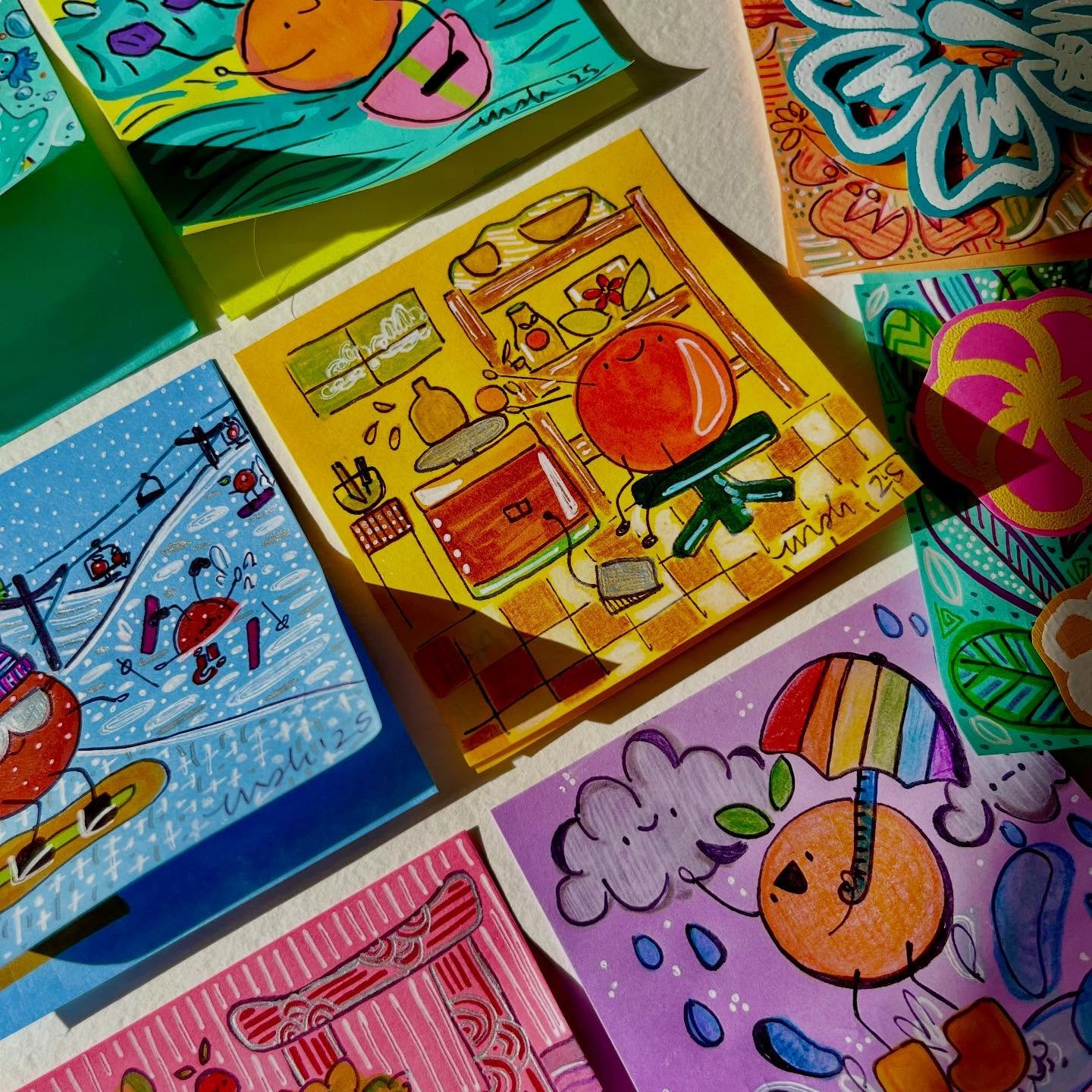 POST IT SHOW 21!! 🤩

I&rsquo;m so excited to participate in this show! It&rsquo;s been on my bucket list to be invited to this one so huge thank you to @giantrobot @cassloop and @mark_todd for the invite! Swipe for previews of the 8 post it&rsquo;s 