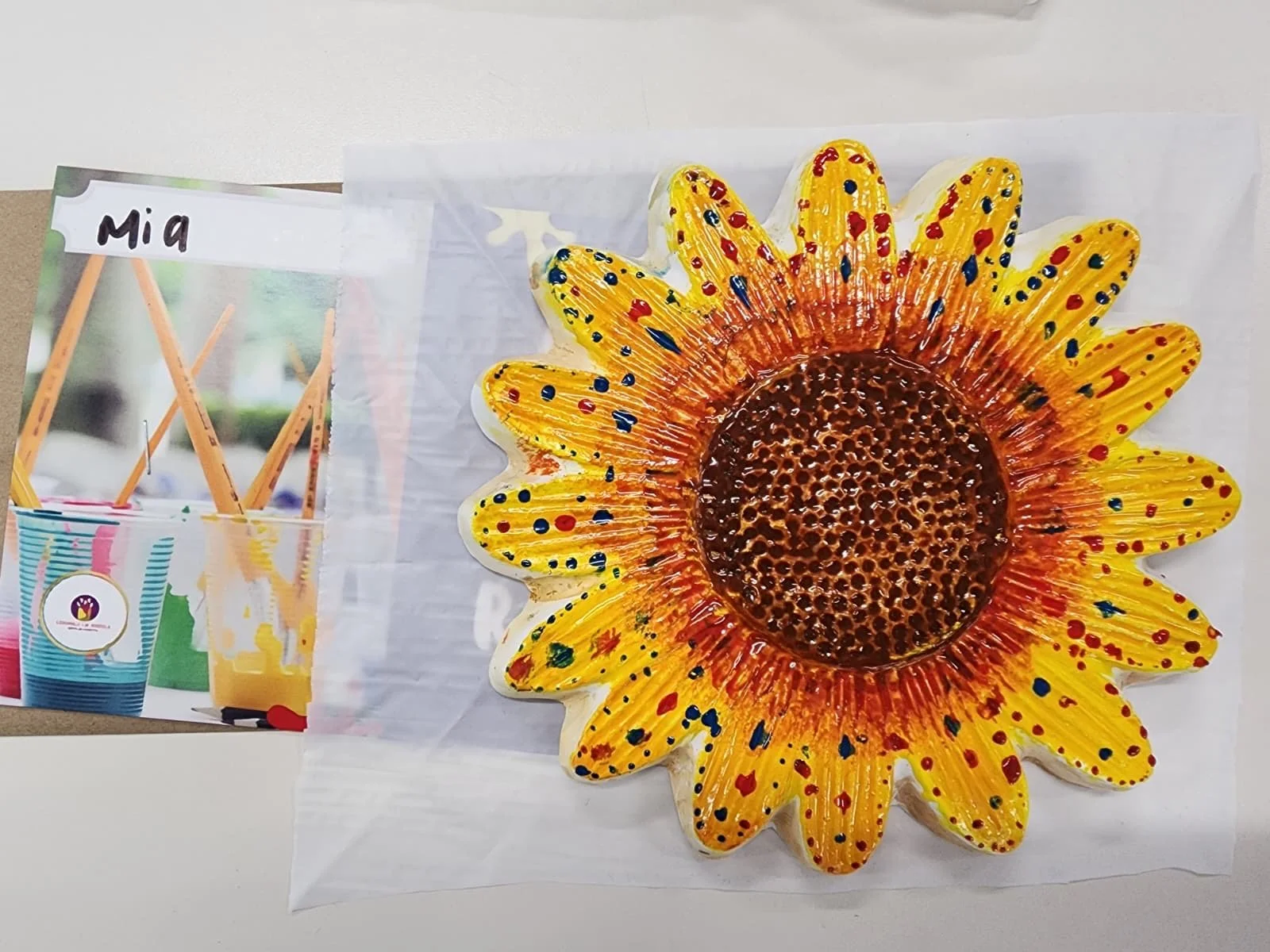 spotted yellow flower ceramic .JPG