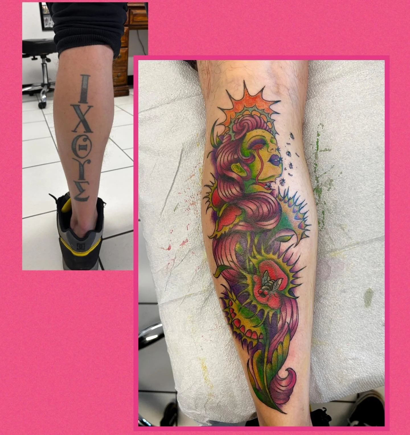 One thing I will never take for granted is the trust my clients have in me!! I was so stoked for this coverup

#coveruptattoos #colortattoos #industryinks #witattooartist #witattooers