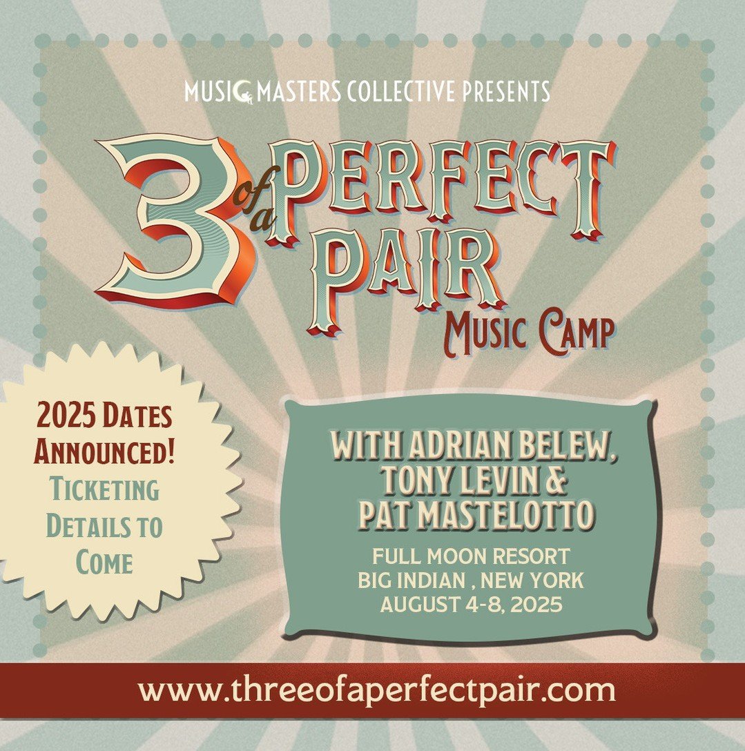 We've got big news: Three of a Perfect Pair Music Camp 2025 dates are here! Don't miss out on the Pre-Sale on November 7th @ 12pm EST. Tickets will open to the public on November 14th @ 12pm EST. ⁠
⁠