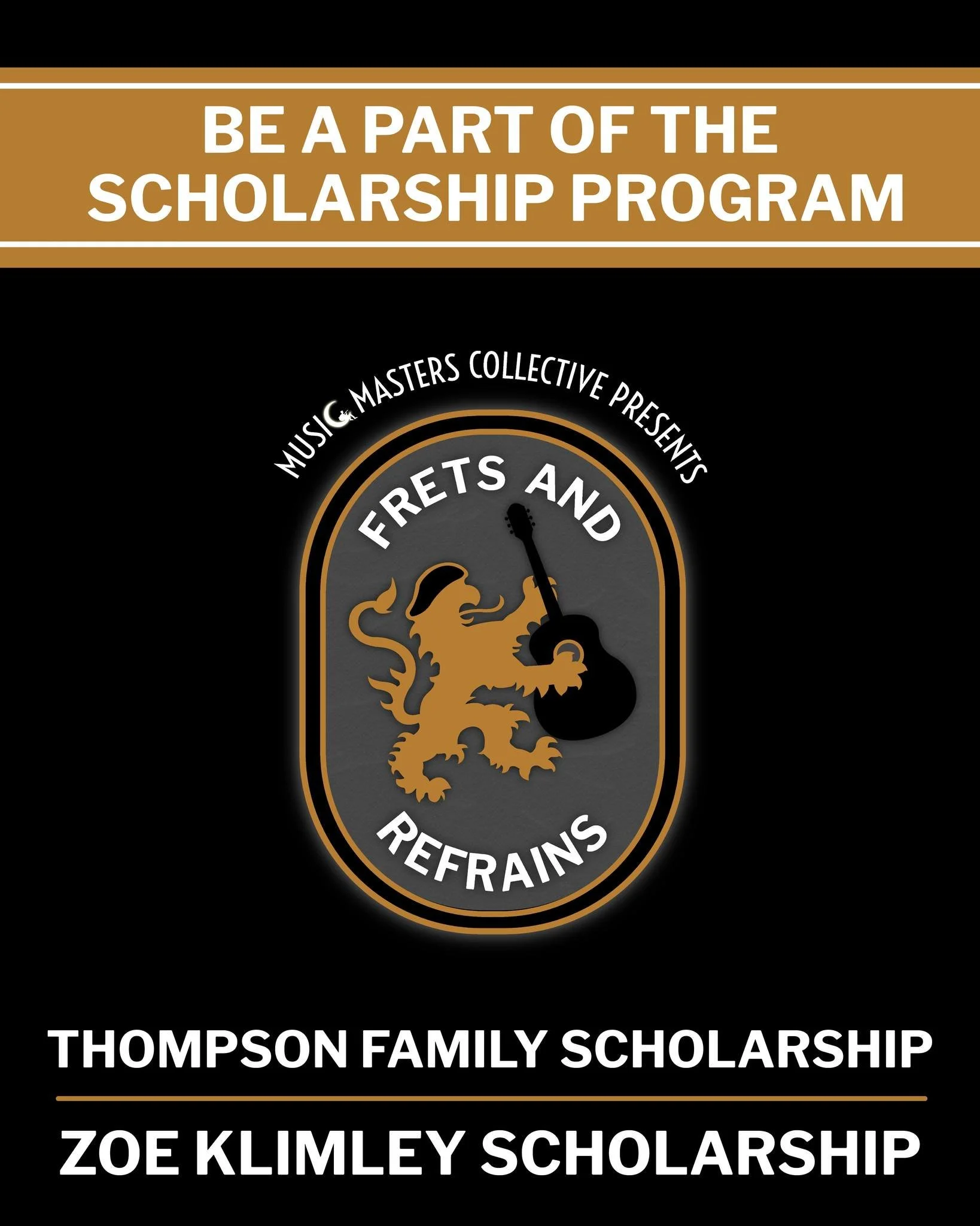 At Frets and Refrains, we believe creativity should never be limited by finances. Our two community-funded scholarship programs help passionate musicians attend camp who otherwise wouldn&rsquo;t be able to. Head to 🔗www.fretsandrefrains.com/scholars