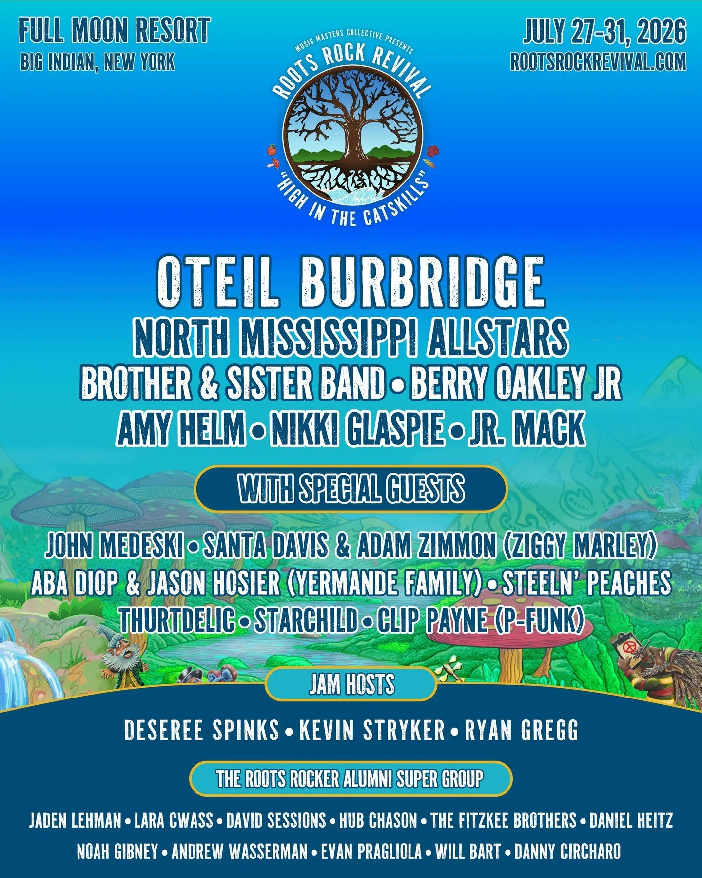 Get Ready&mdash;Roots Rock Revival is back for another incredible year of music, jamming, and community! This year we&rsquo;re especially excited to officially welcome the Roots Rock Alumni Supergroup to this year&rsquo;s lineup. ⁠
⁠
🎟 Pre-sale open