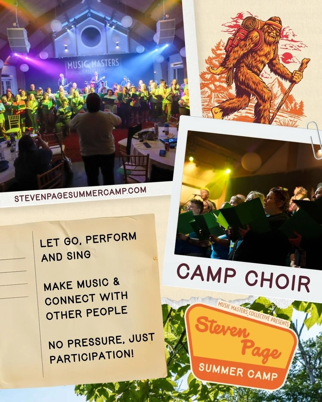 One of the sweetest parts of Steven Page Summer Camp is the Camp Choir led by Isaac Page. You don't need to be a musician to join! No pressure. No worries. Just let go and sing🎶