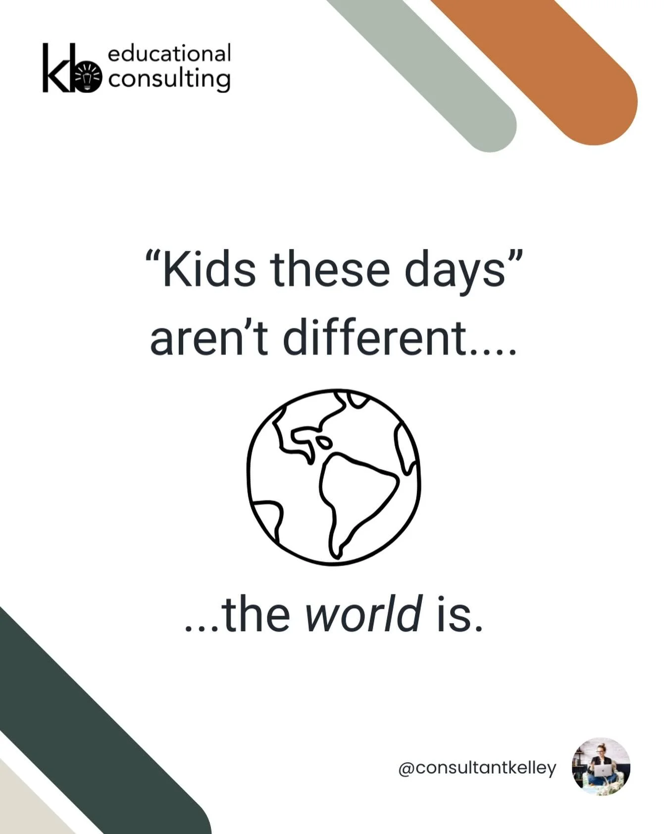 A conversation I feel like I&rsquo;m having a lot lately.

Kids these days aren&rsquo;t different. The world is. 🌎

Students are responding exactly how humans respond to chronic stress, rapid change, shifting expectations, and constant input.

When 