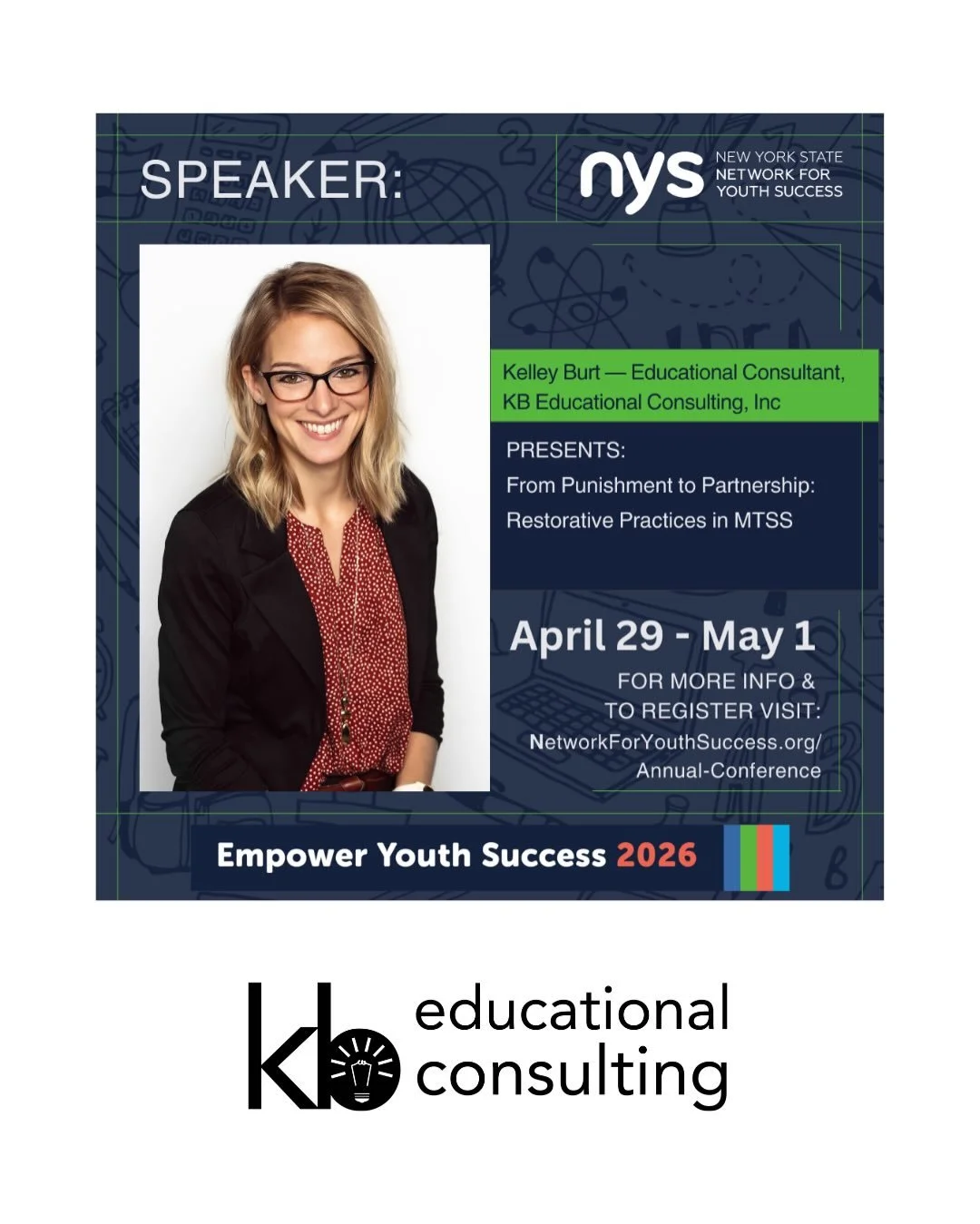 I&rsquo;ll be back presenting this spring with the folks at @nysnetworkforyouthsuccess at the statewide Empower Youth Success conference in Albany, NY!! 🗣️🎤

This year I&rsquo;ve got TWO topics going, both on Wednesday, April 29, and I&rsquo;d love
