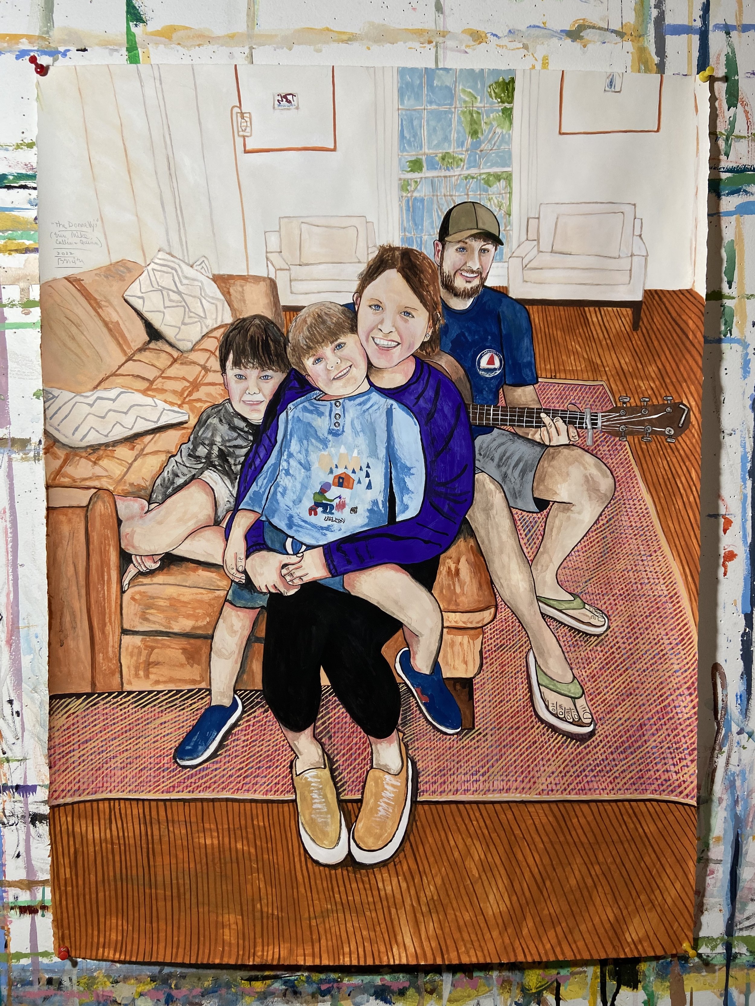 The Donnelly Family, 22 x 30 inches