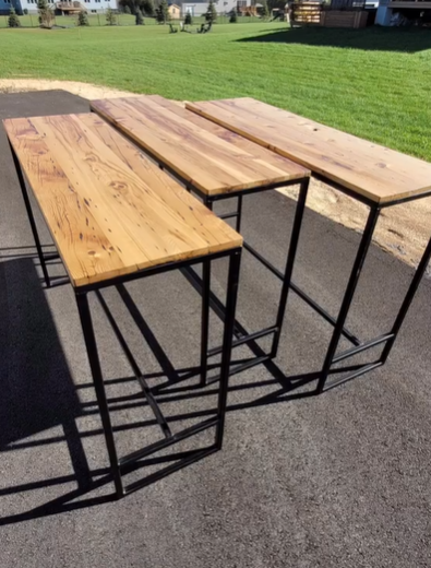 industrial metal and wood