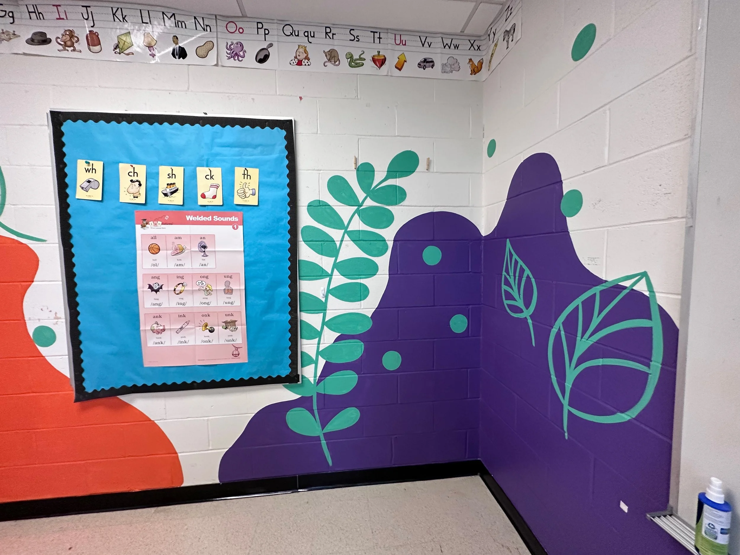 SES Room 232: a playful installation in the small group room of an elementary school classroom.