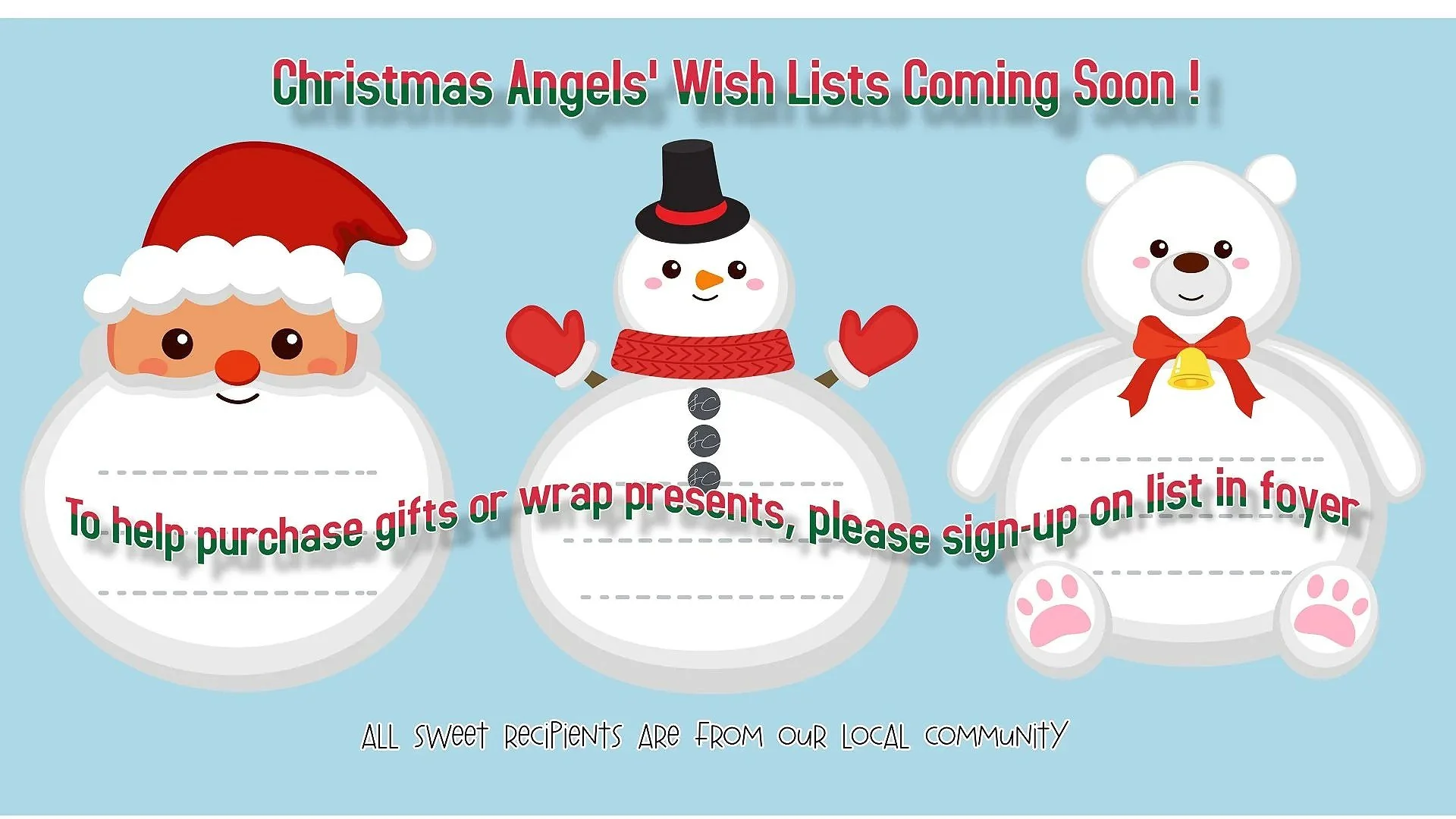 Christmas Angels' Wish Lists