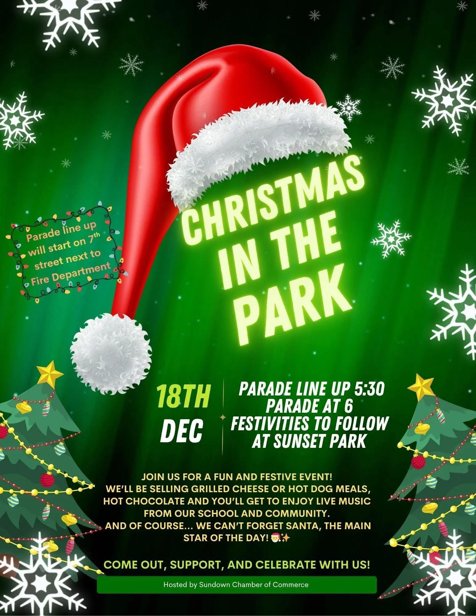 Christmas In the Park: Community Lighted Christmas Parade