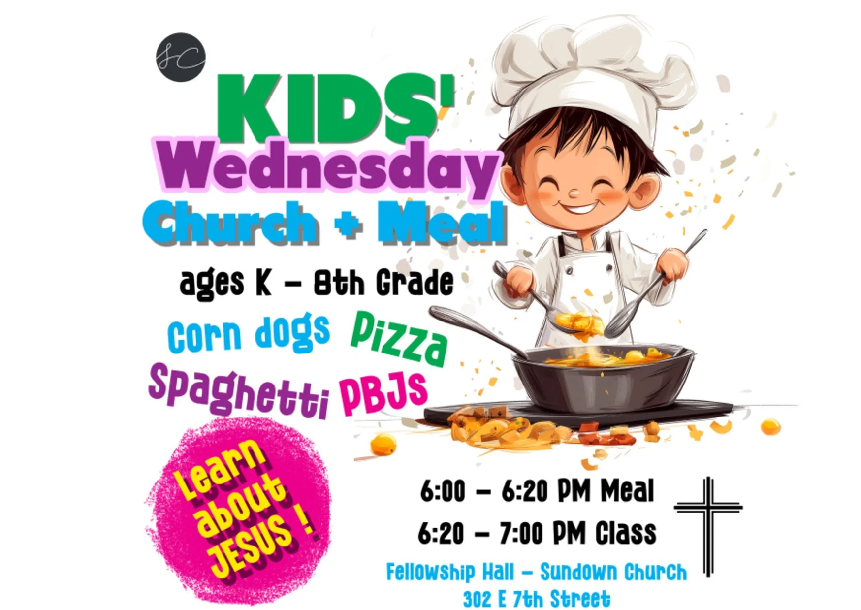 Children's Church + Youth Meal & Bible Lessons