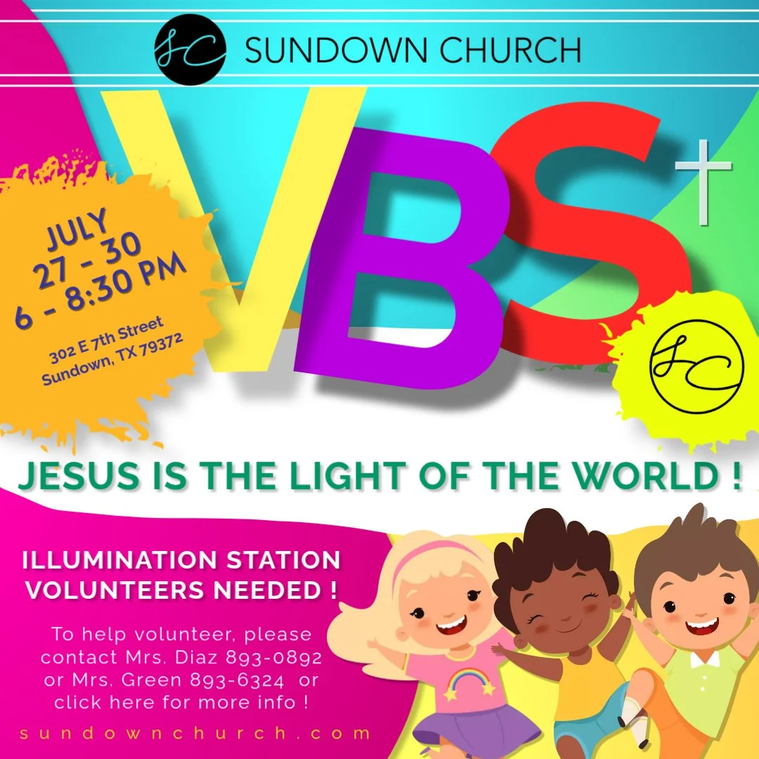 VBS Volunteers Wanted
