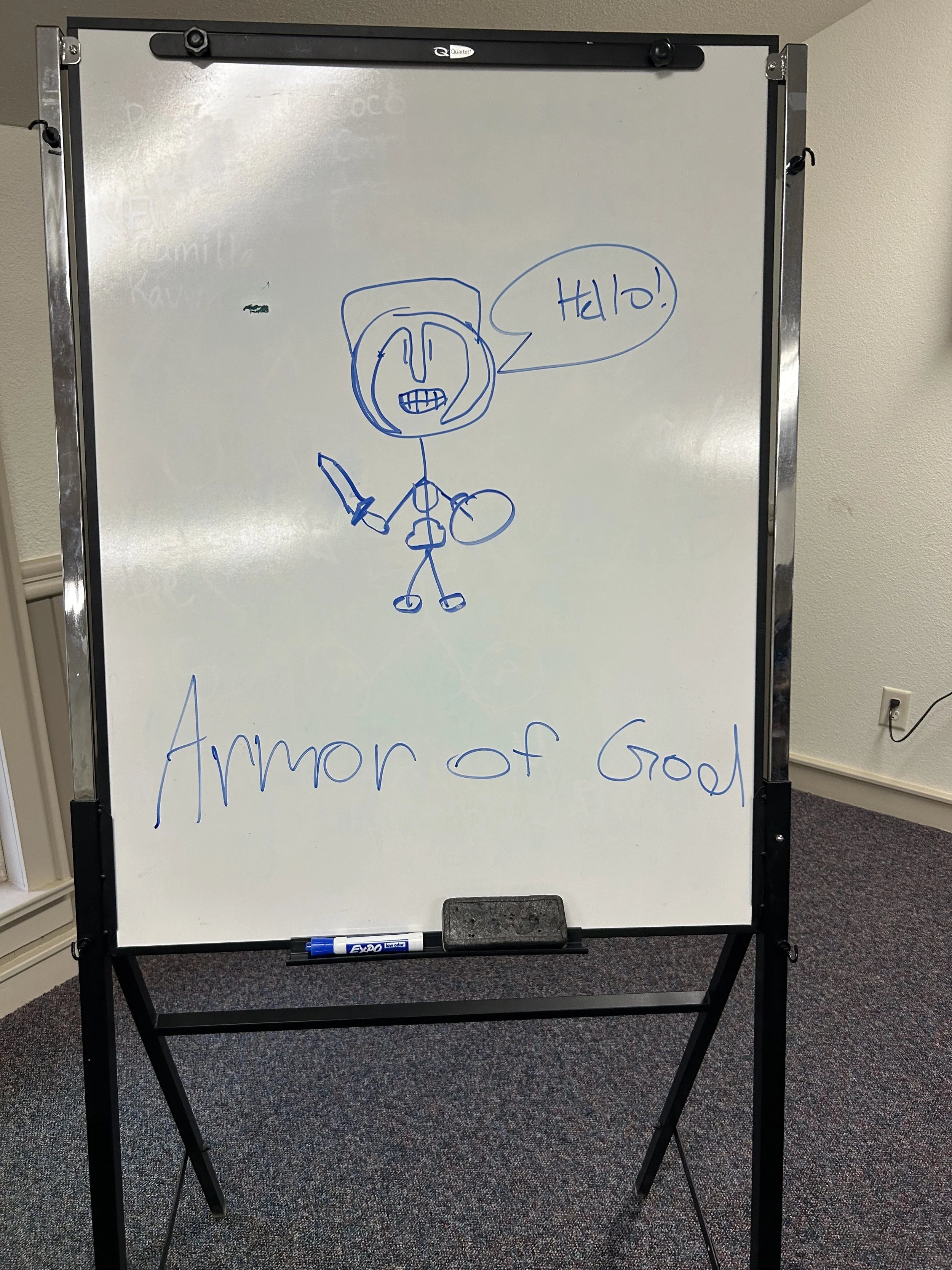 Unsure what young kiddo drew this...but WOW!  What talent !