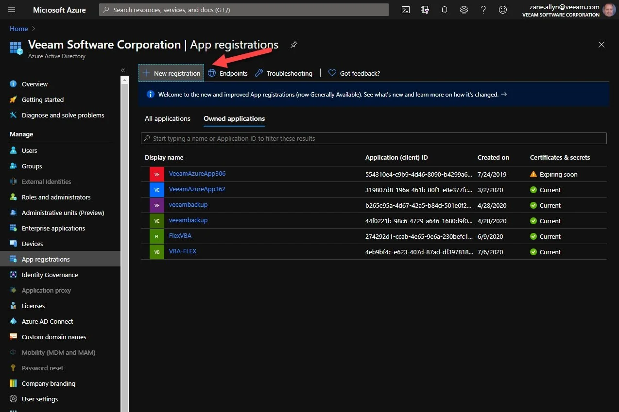 Name Registration and then select Register