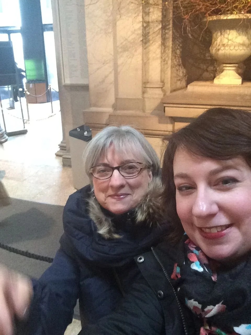 Rachel with Molly Peacock at the Met