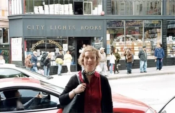 Rachel at City Lights bookstore