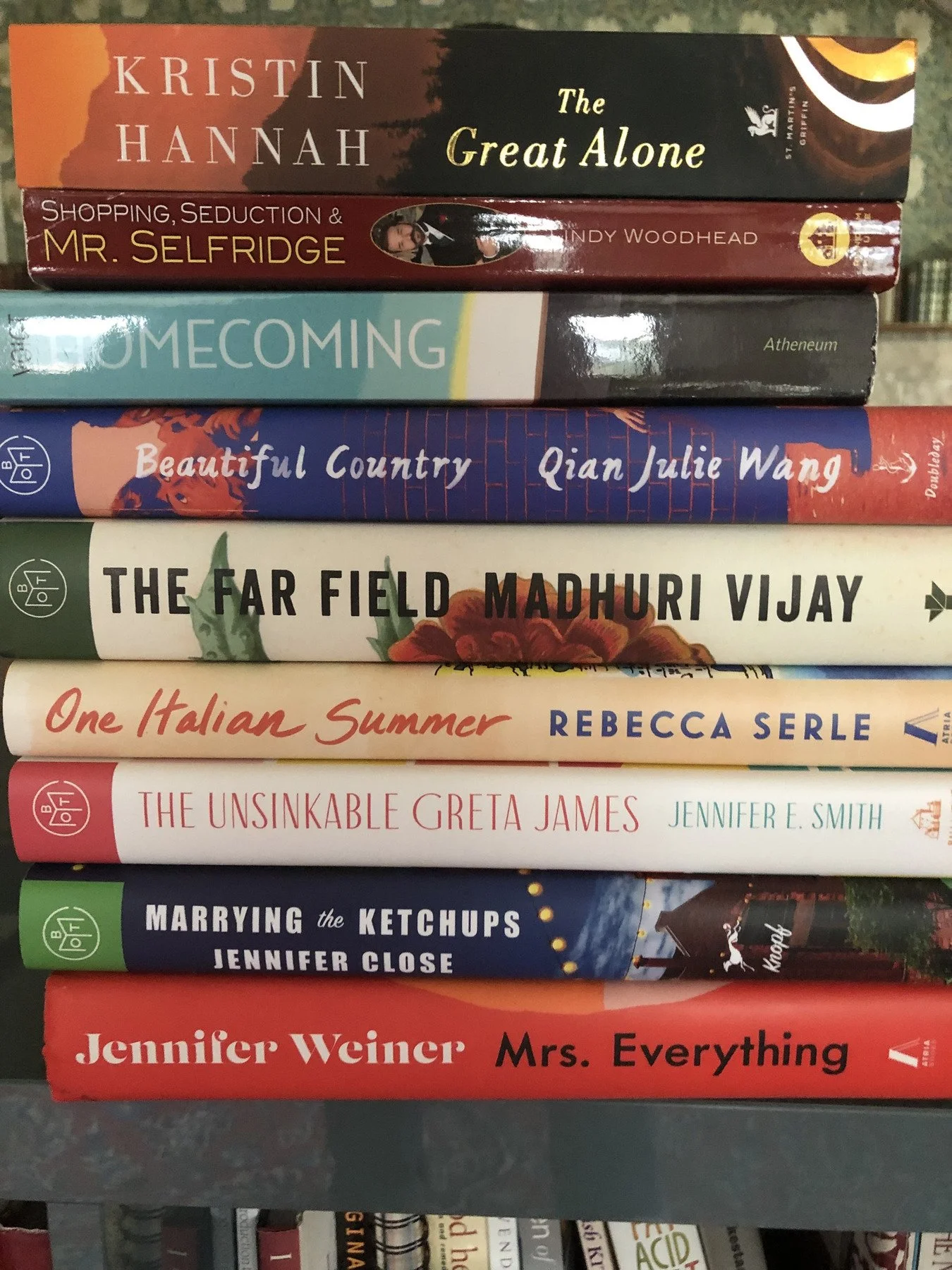 stack of recommended books