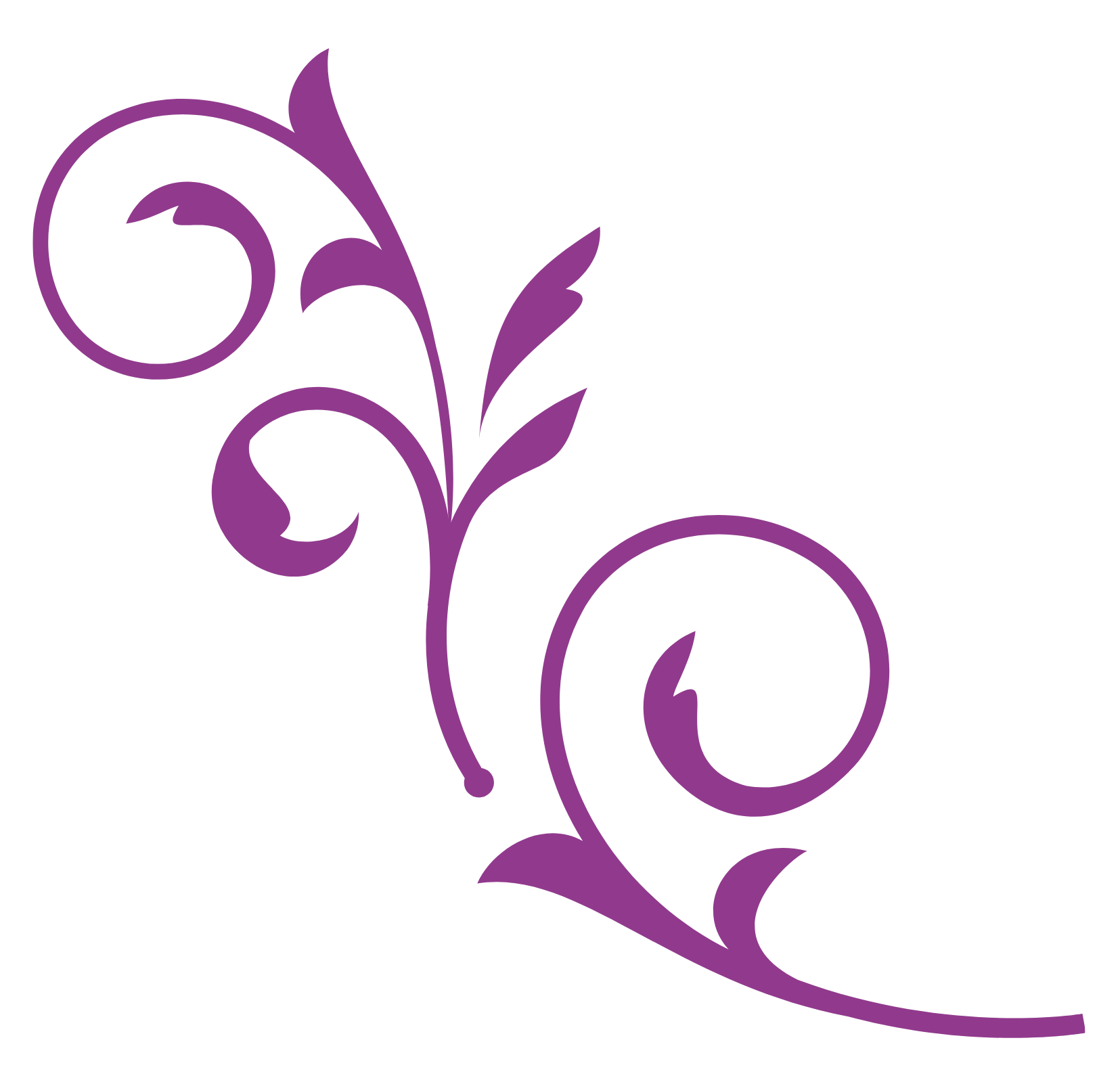 decorative purple flourish