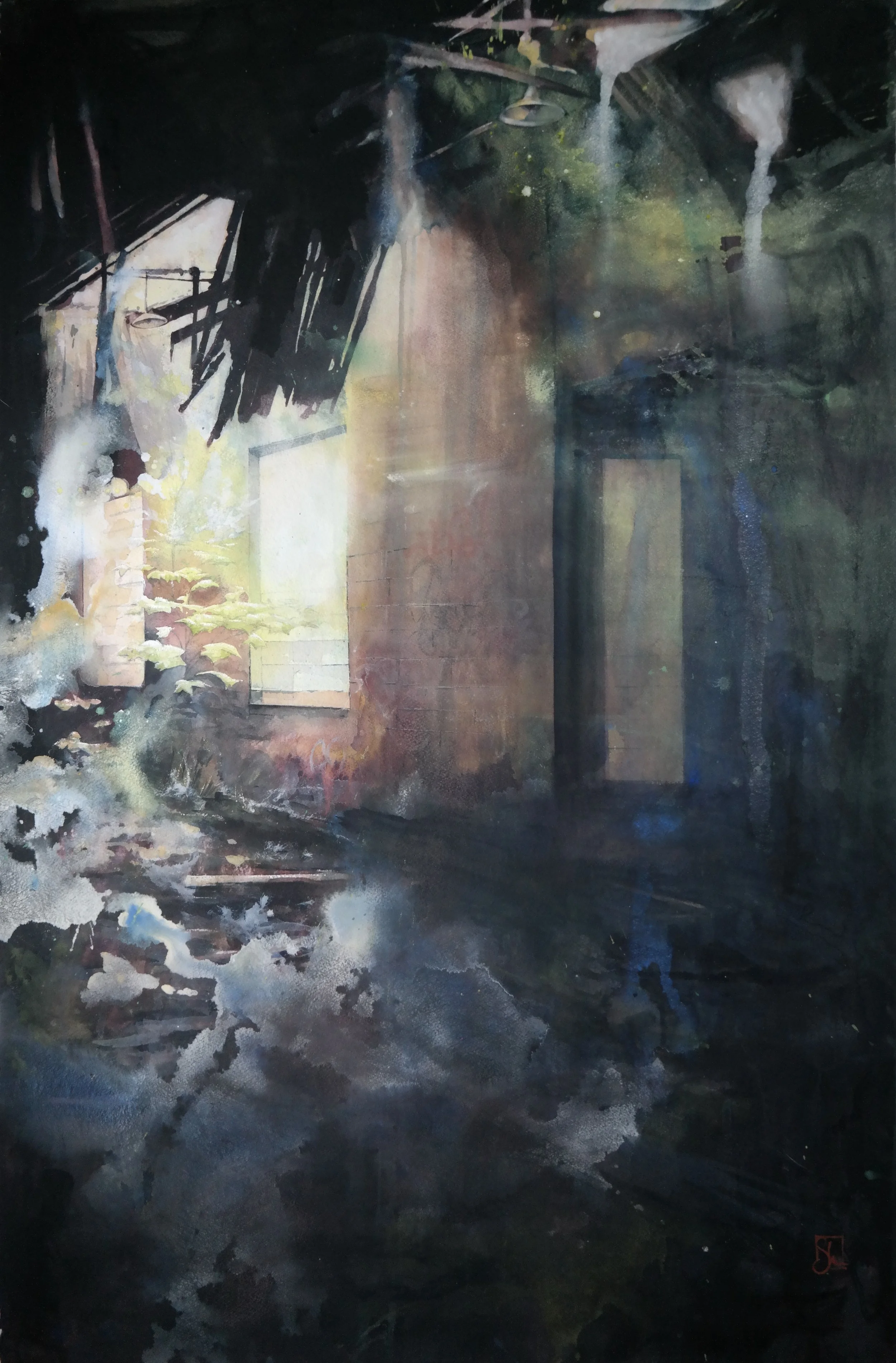 Overstorey, 40"x 26", Watercolor
Available at The Gallery at Somes Sound, ME.