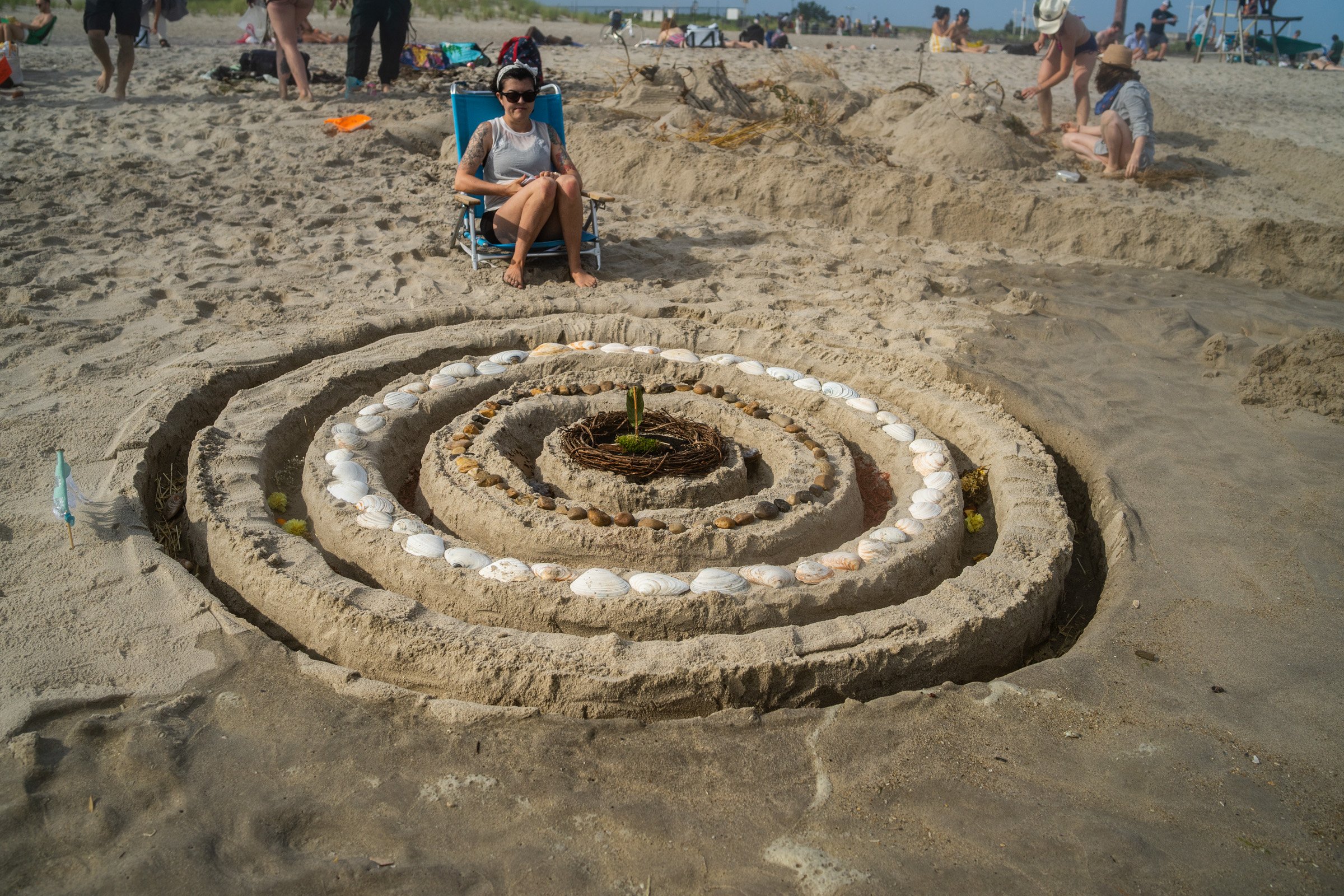 J. Eliza Wall's M87 piece about aging and time. Photo by Jack Cavicchi.
