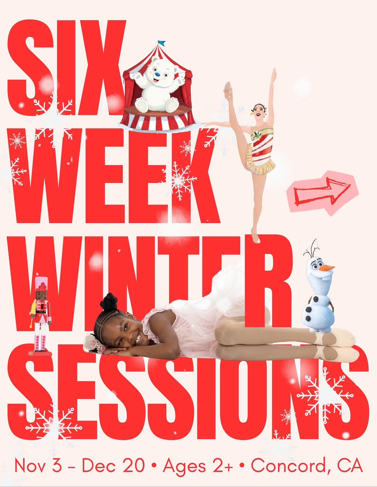 We&rsquo;re ready to close out 2025 with some winter fun! ☃️ Join us for our upcoming mini sessions at Dreamspace Concord starting November 3rd.

🌟Session Dates: Nov 3 - Dec 20
No classes the week of Thanksgiving.

🌟Mini Performance: Dec 15-20
Ther