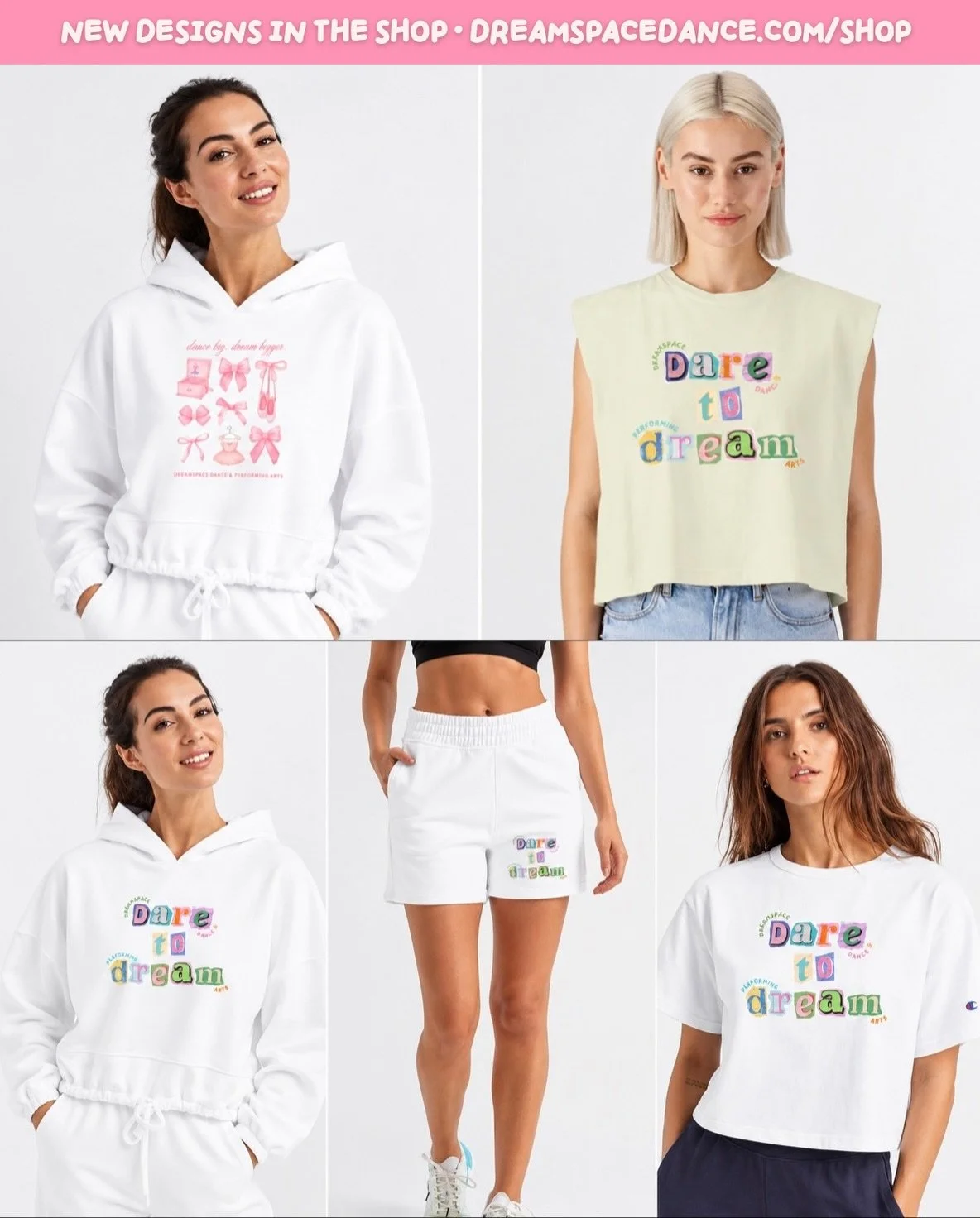 We&rsquo;ve got two words&hellip; SO CUTE! 😍 Two brand new super fun Dreamspace designs on our shop available in a variety of styles and items &mdash; tees, tanks, sweats, accessories (toddler to adult)

Original designs by Miss Ausjoli herself ✨

W
