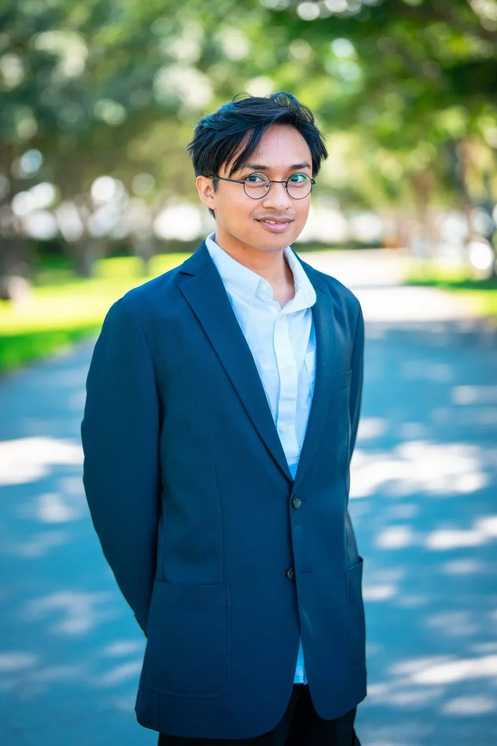 Relaxed professional headshot for a creative business owner