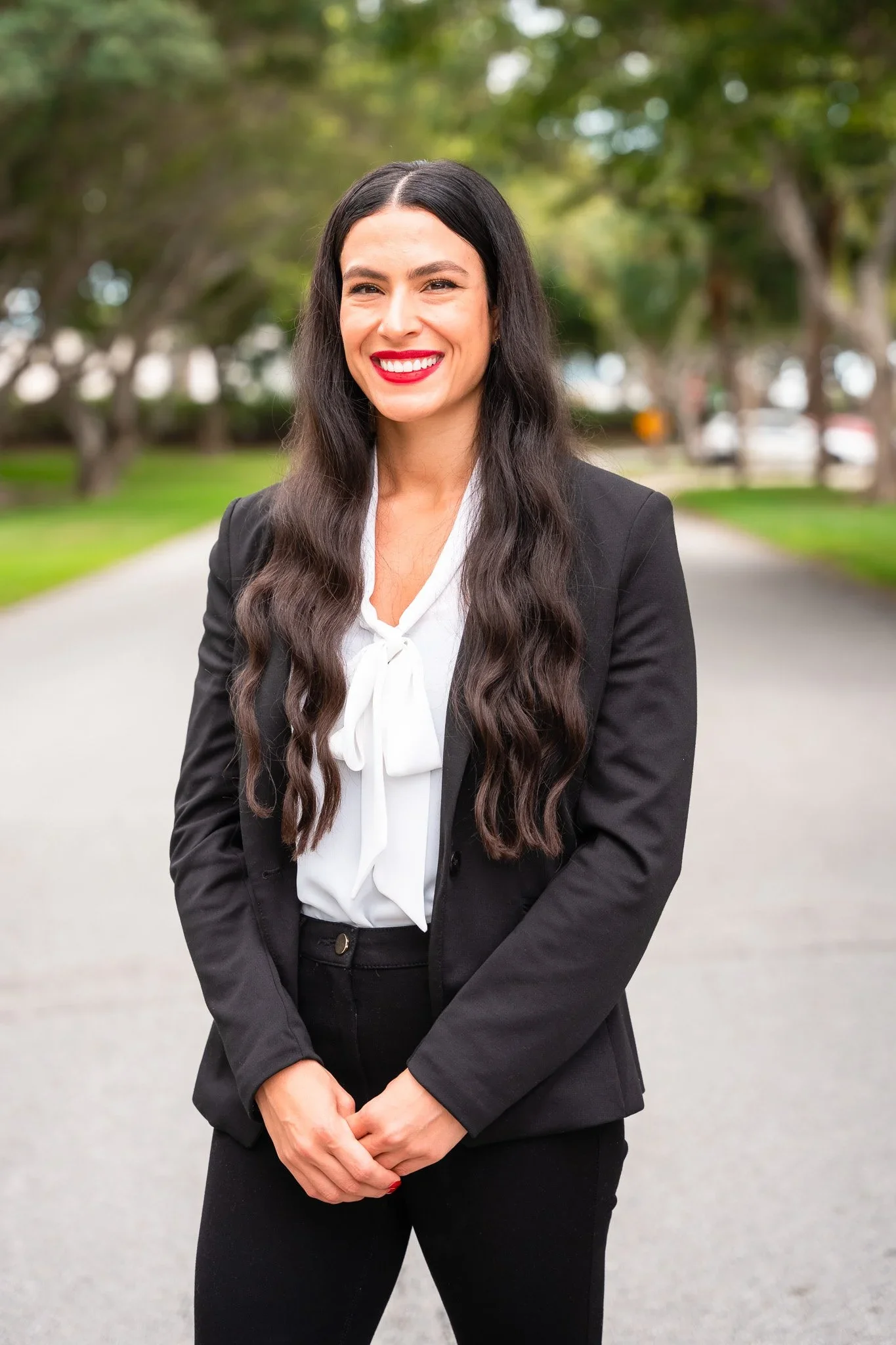 Female executive photographed for a professional headshot