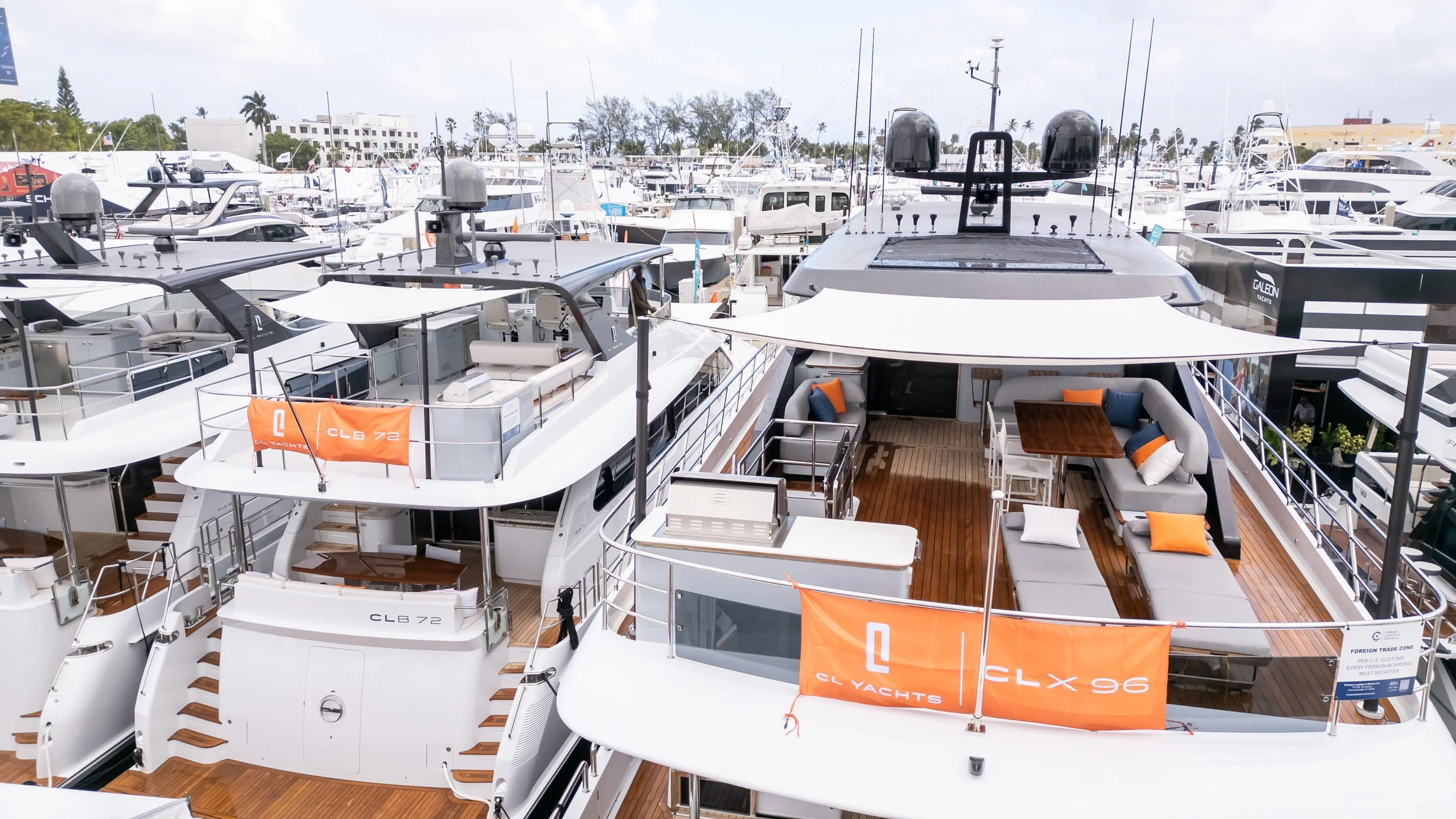 CL Yachts at the Palm Beach International Boat Show