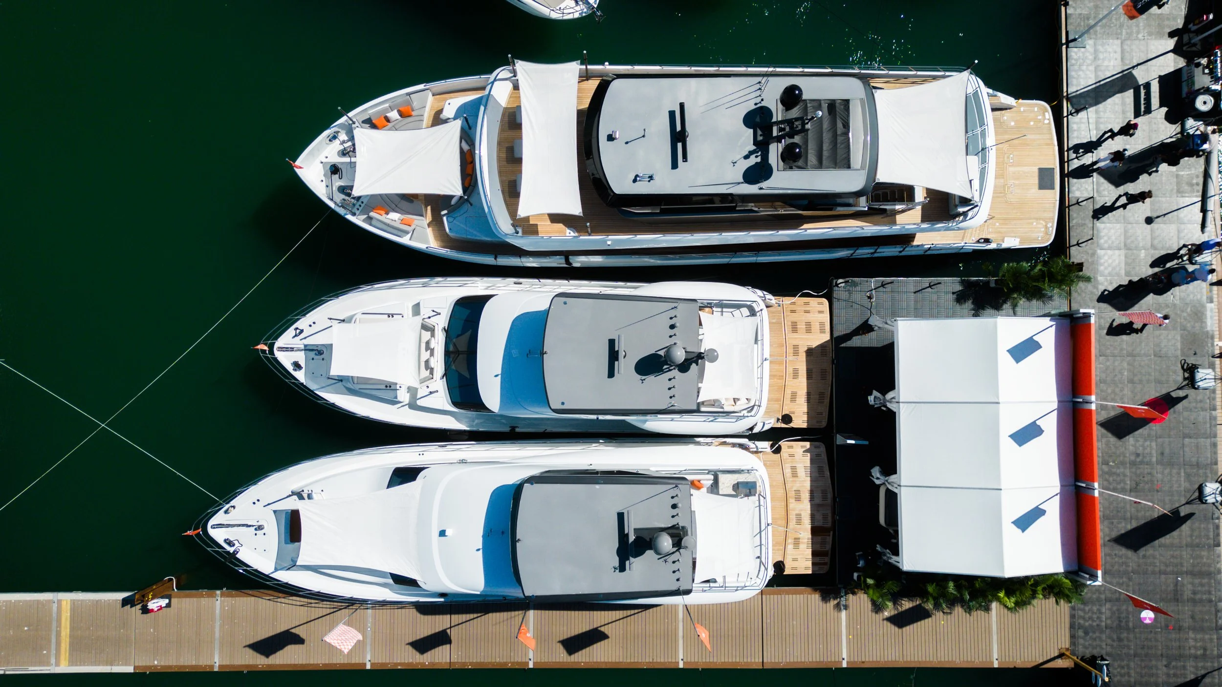 CL Yachts display at the Miami International Boat Show