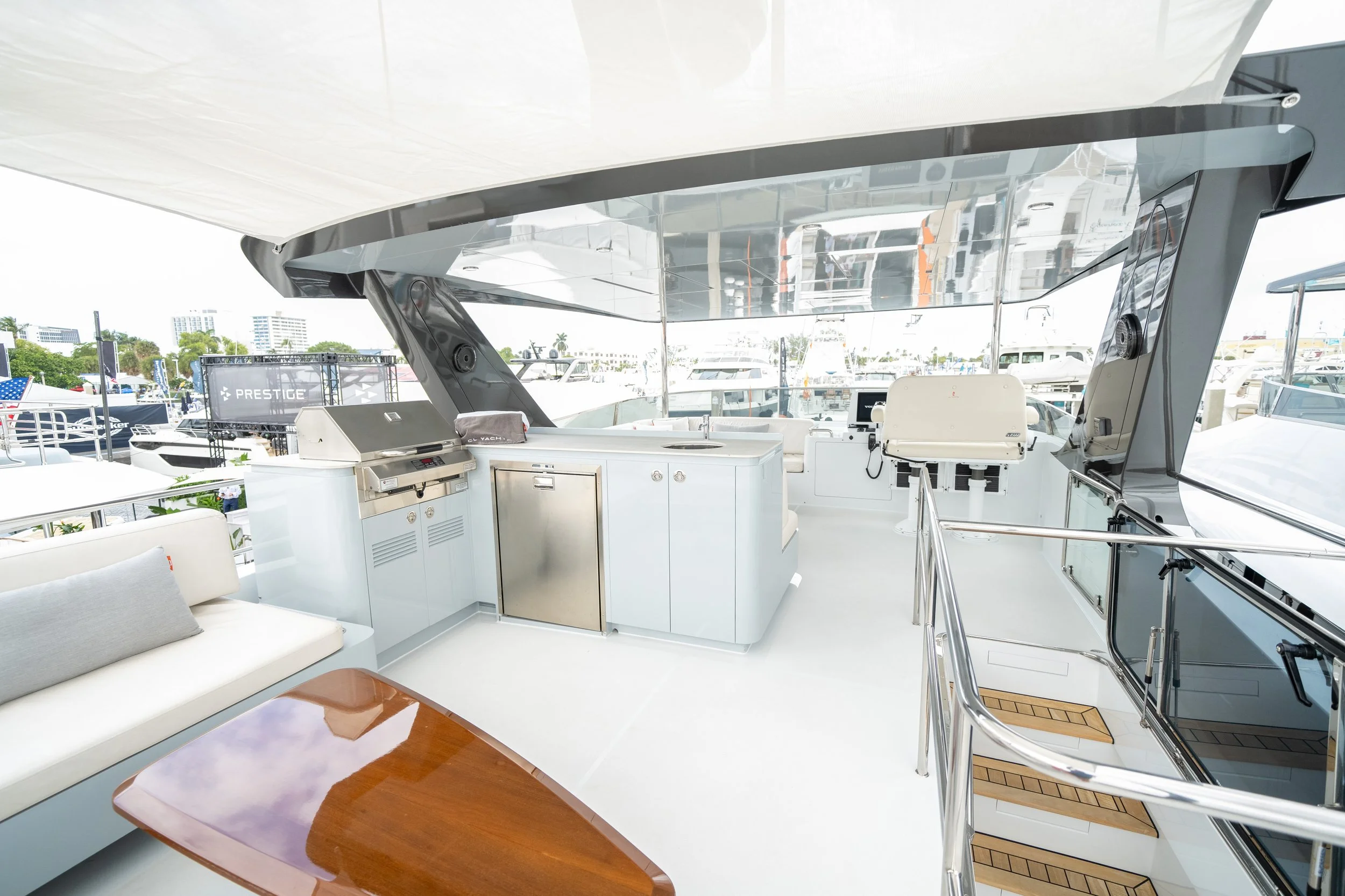 Detail photographed for CL Yachts at the Palm Beach International Boat Show