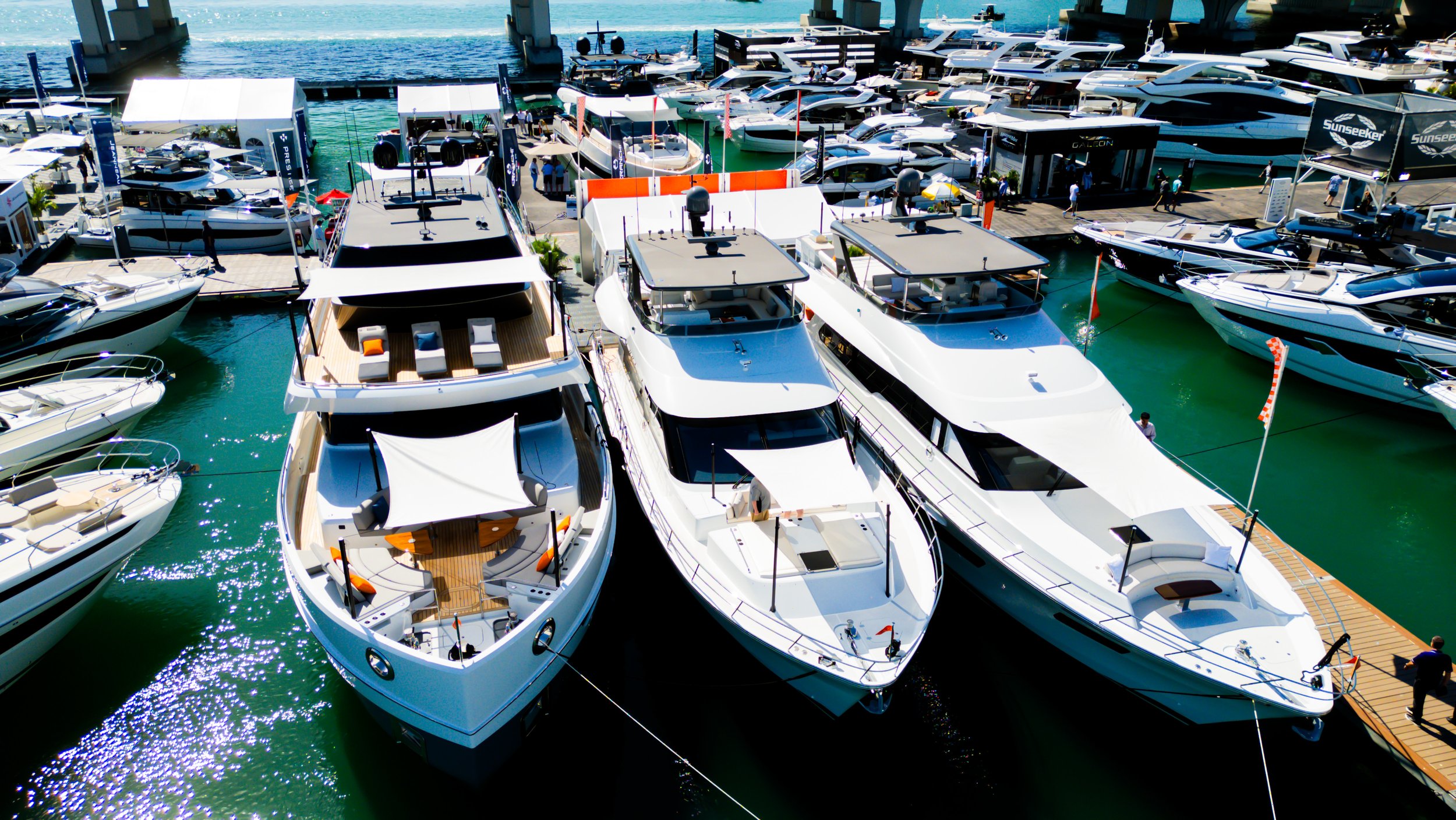 Professional exhibitor photography for CL Yachts at the Miami boat show