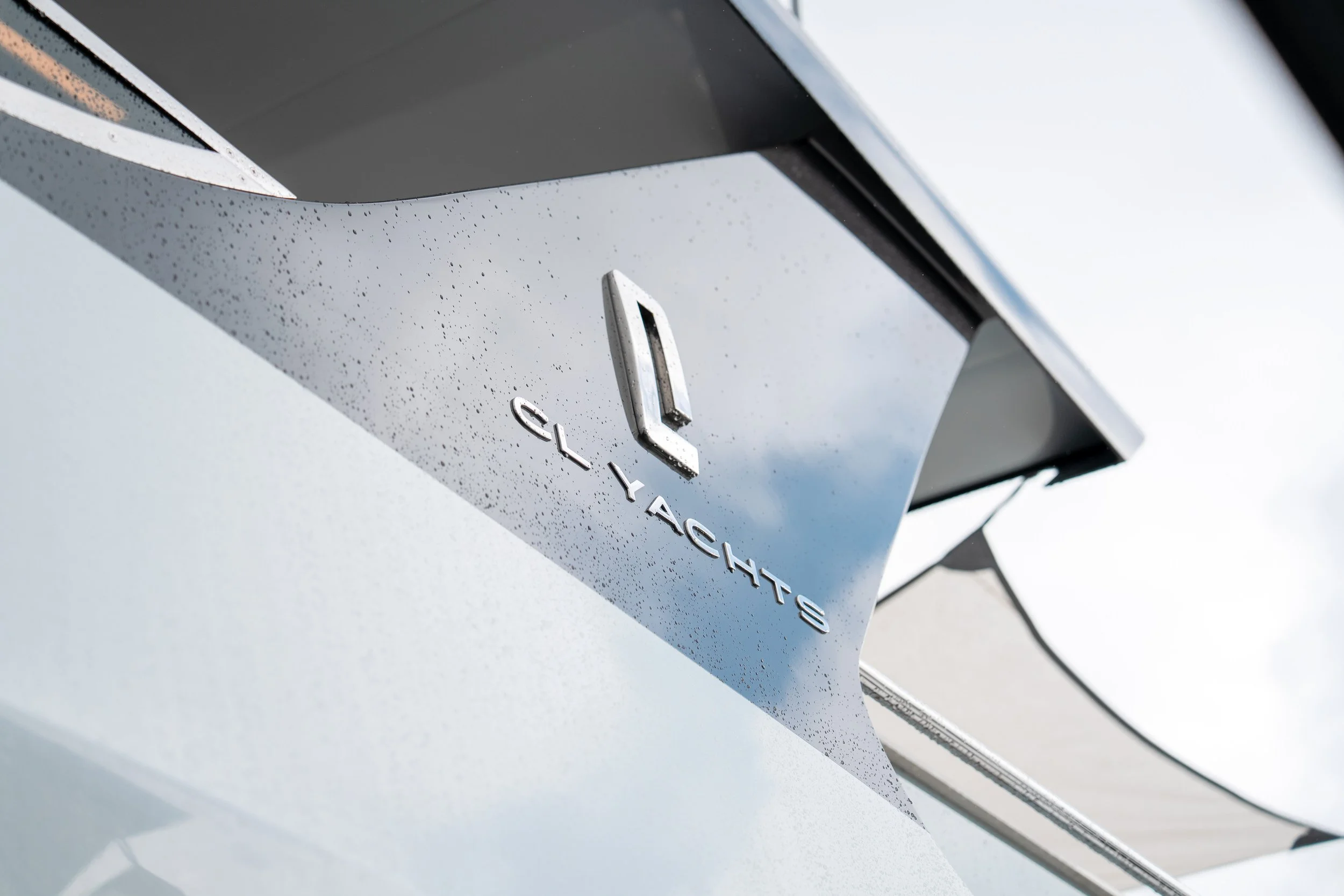 Yacht detail photographed for CL Yachts at FLIBS
