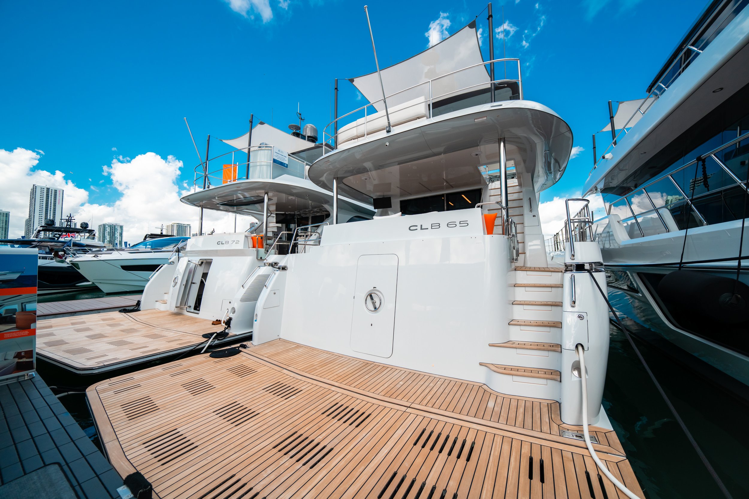 Yacht photographed at the Miami International Boat Show