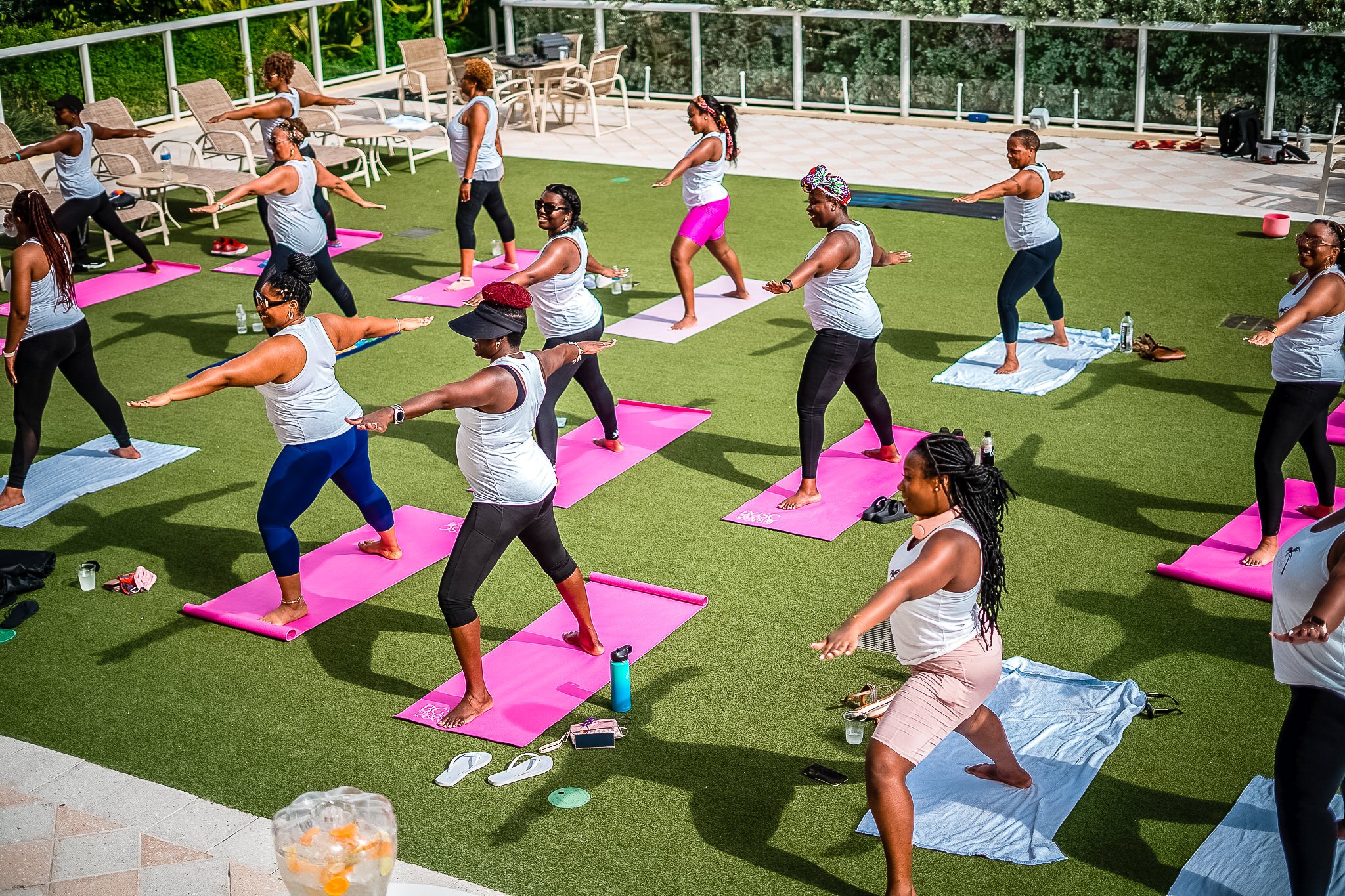 Yoga class photography