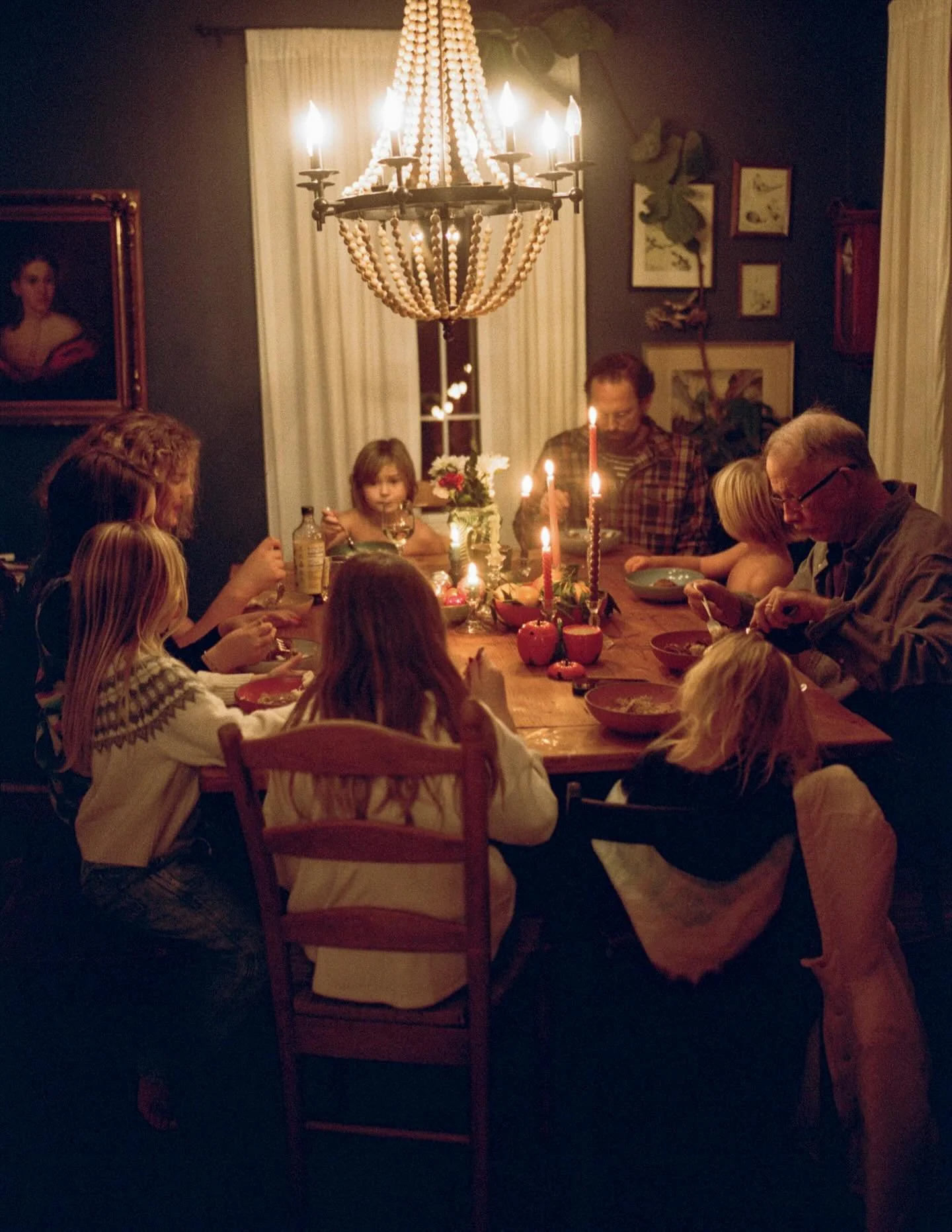 Winter scene.

A full table is one of my great joys.
