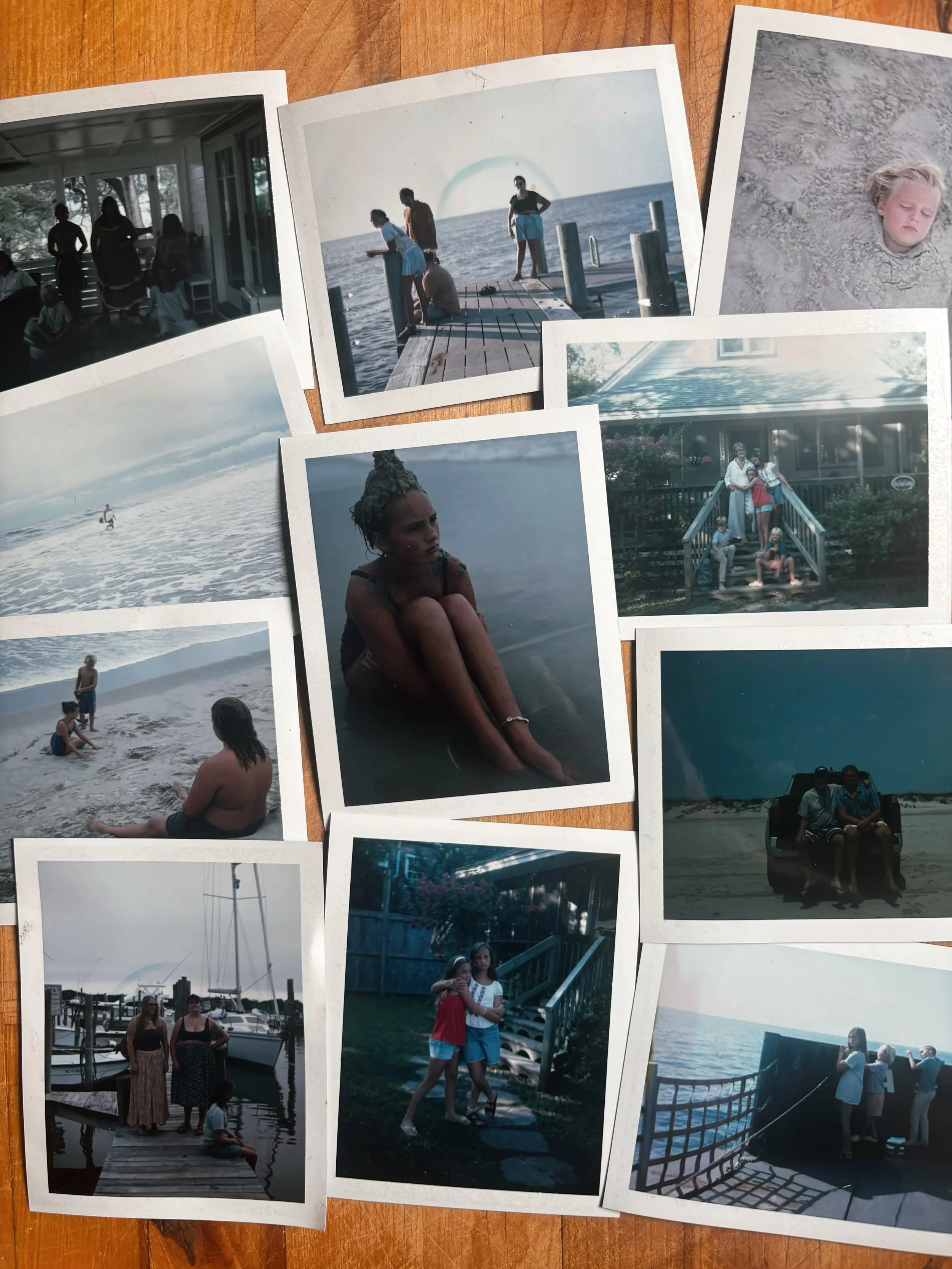 Swimming and bikes rides and seafood and books and porches and so many handstands and quite a few figs and riding in the back of a pickup truck across the beach.

Back home after a month at the ocean.