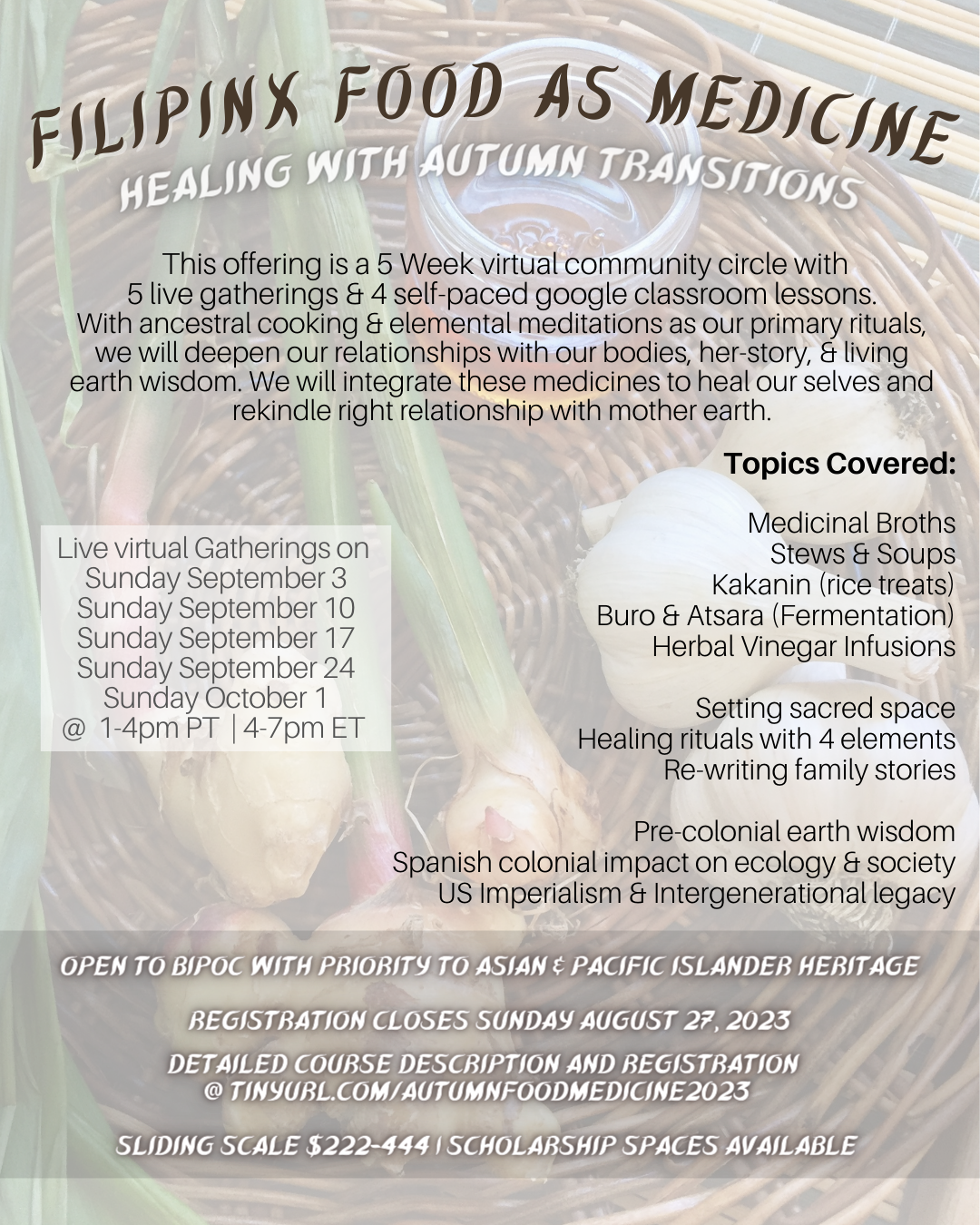 Autumn 2023 - Food as Medicine — kai delgado pfeifer