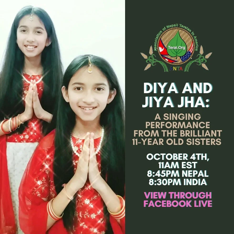 Please join our Facebook page for a live performance by sisters duo! Diya and Jiya Jha are real treat and inspiration for the children of our community.