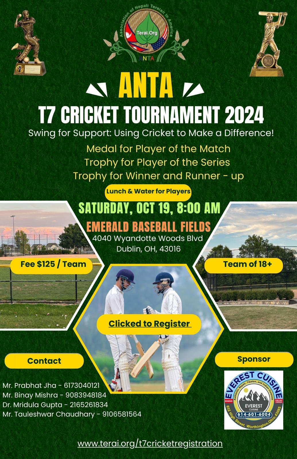 ANTA T7 Cricket Tournament 2024