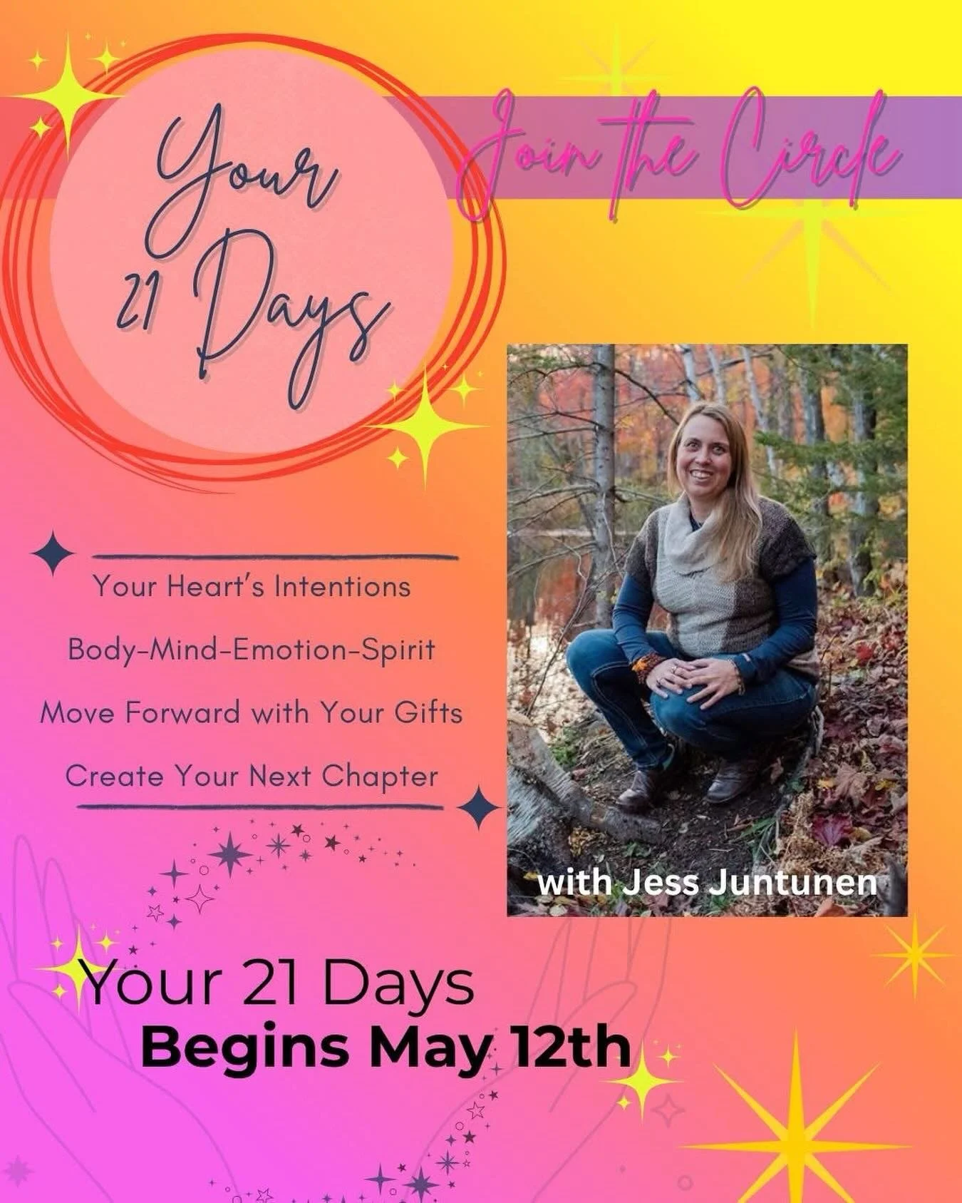 💥Jess has a fantastic offering through our mission. 

From Jess 👇🏻

I&rsquo;m opening a 21-day guided experience.

If you&rsquo;ve been craving support&hellip;
but not rigidity&hellip;
connection&hellip; but not overwhelm&hellip;
a space to be ful