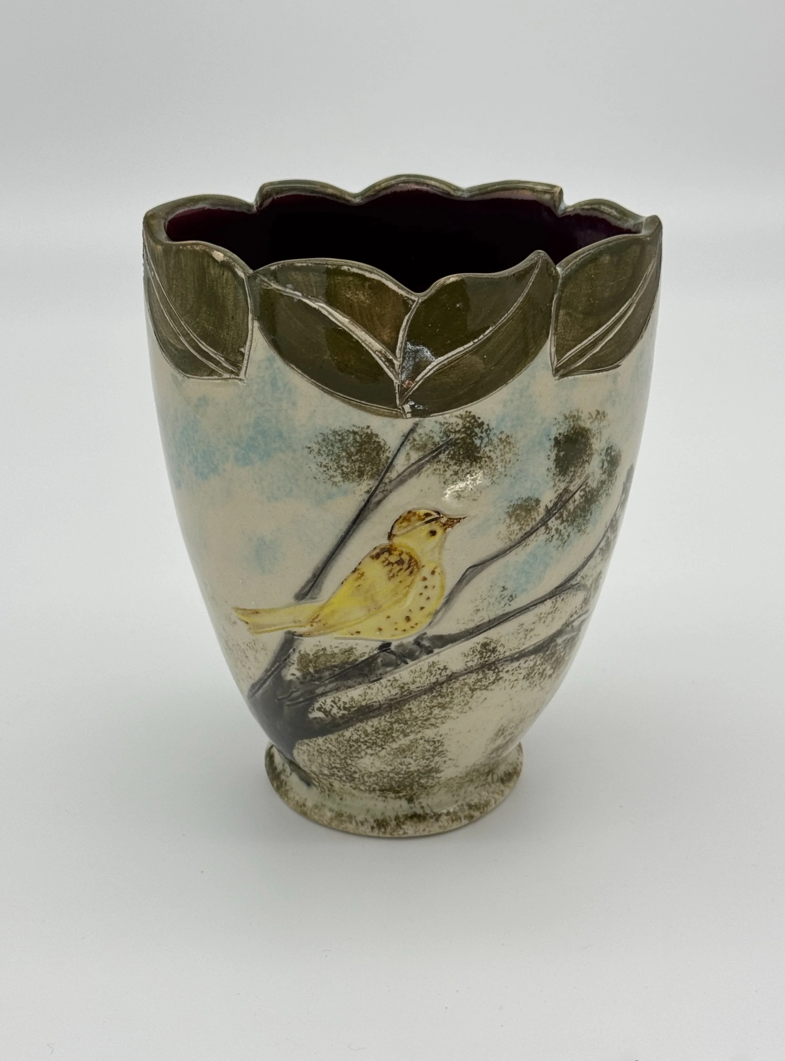 Vase with Nesting Birds