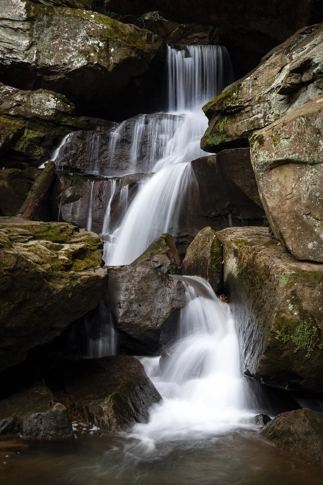 Breakneck falls waterfall McConnell's Mill State Park Pennsylvania
