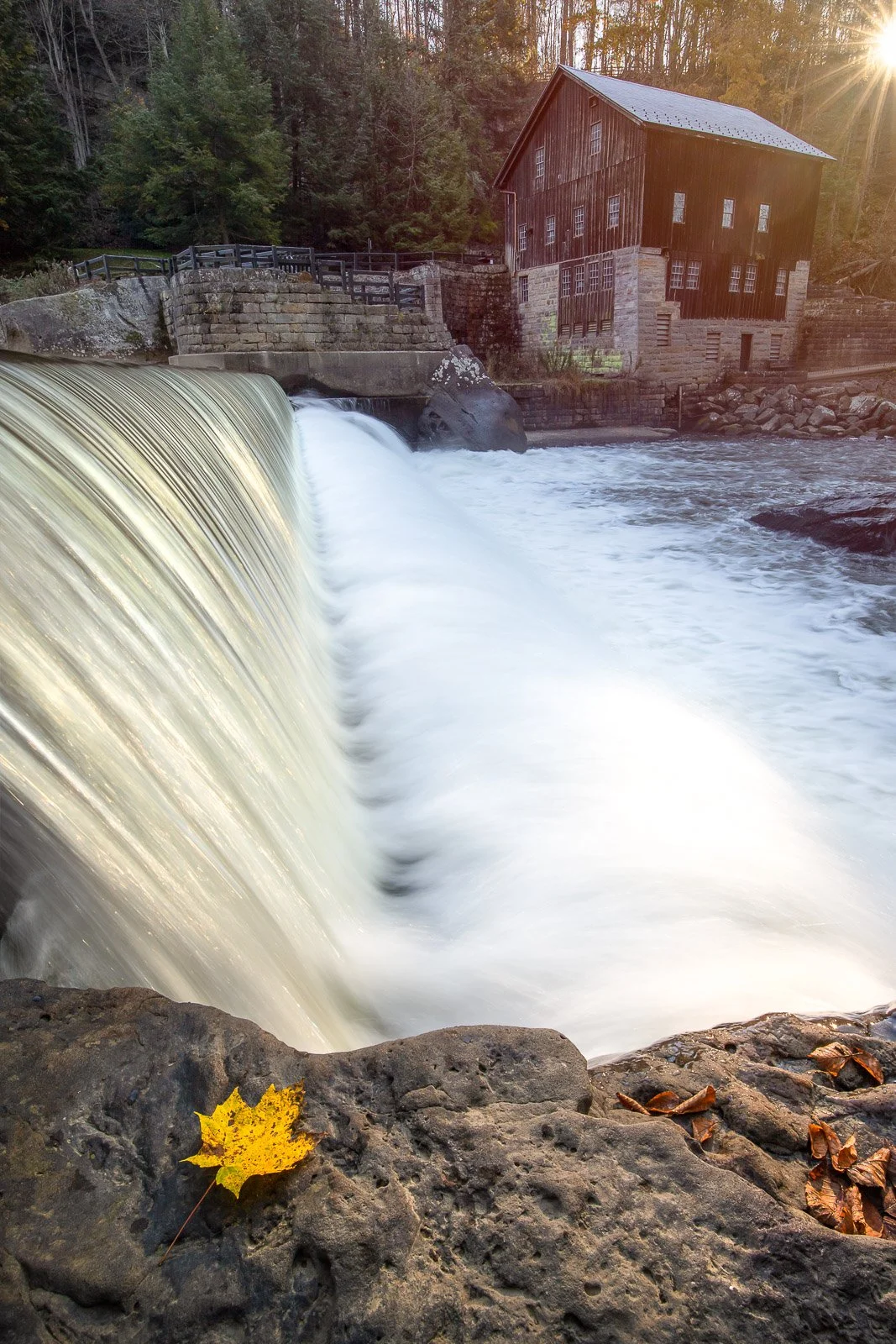 Old Mill and waterfall McConnell's Mill State Park Slippery Rock Pennsylvania