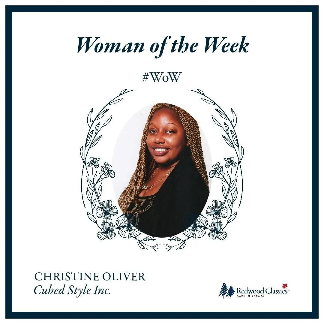 Thank you @redwoodclassics for the honour ❤️❤️❤️

#Repost 
&mdash;&mdash;
Meet our #WomanOfTheWeek, Christine Oliver of @cubedstyle! Christine started her business in 2020 with her two sisters, Candace and Camille, to provide natural, homemade beauty