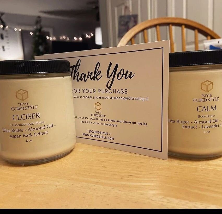 Thank you so much for your support @fishinmama67 😊🙂
---
Repost:

Sick of your hands feeling like dry leather gloves. I am loving my body butter from @cubedstyle ❤️❤️ Support small businesses!! Toronto based company, owned and run by 3 amazing siste